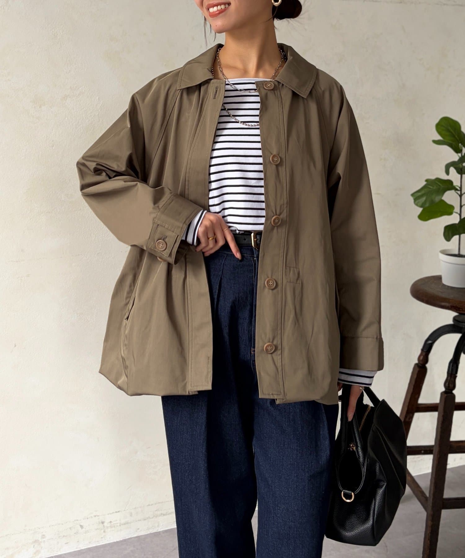 Chez toi(シェトワ) 【マルチWAY】ステンカラーコート