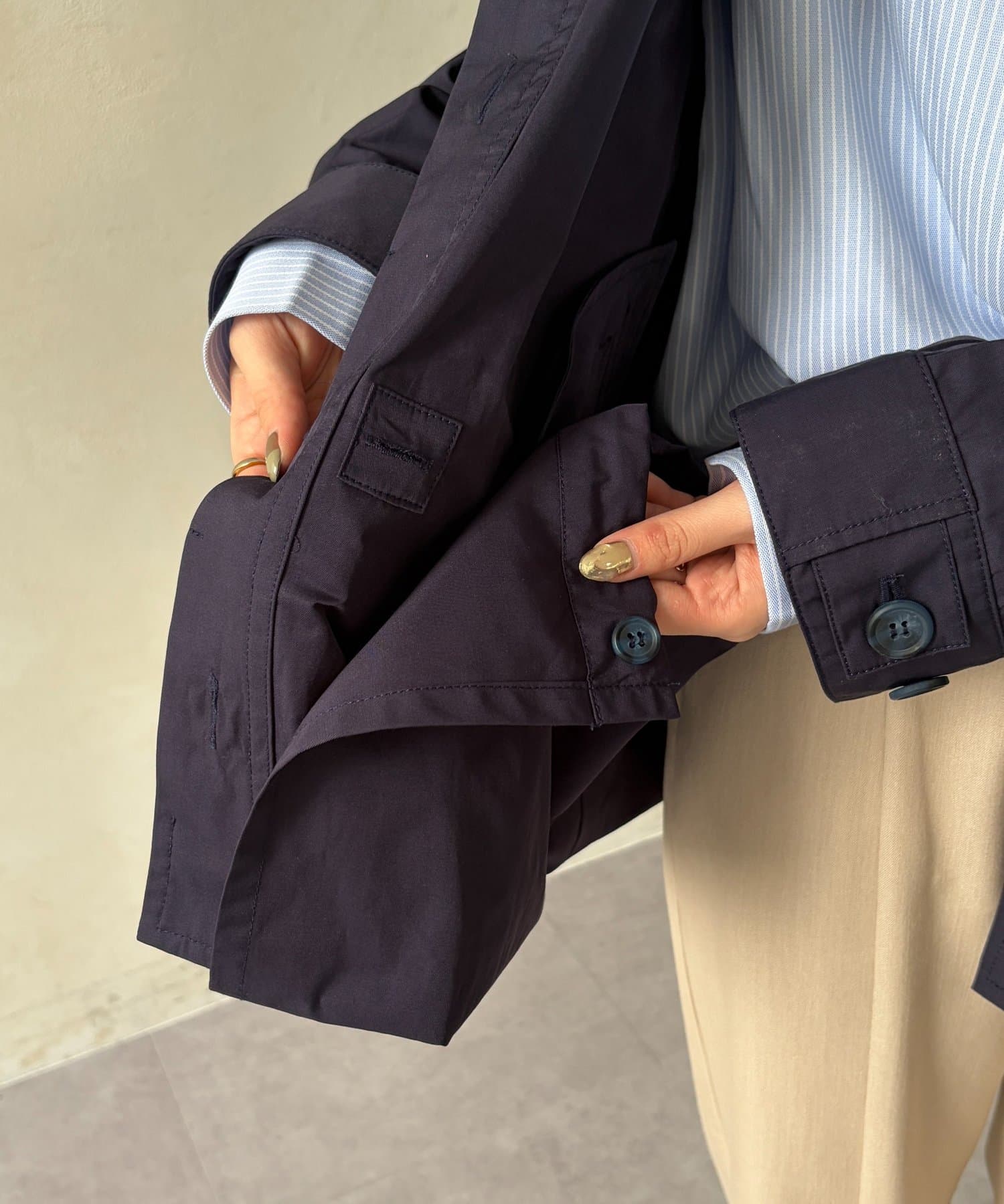 Chez toi(シェトワ) 【マルチWAY】ステンカラーコート