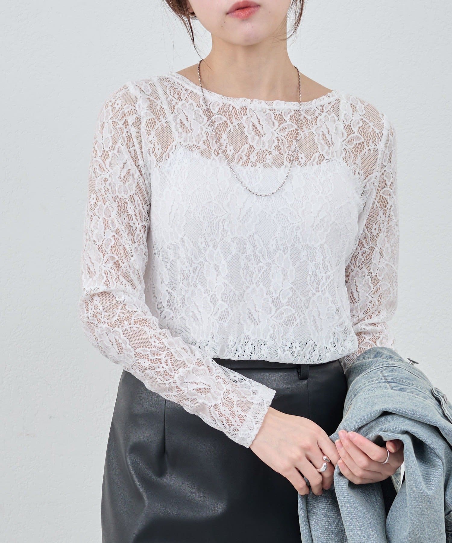 SHENERY(シーナリー) 【26SS予約】レースプルオーバー