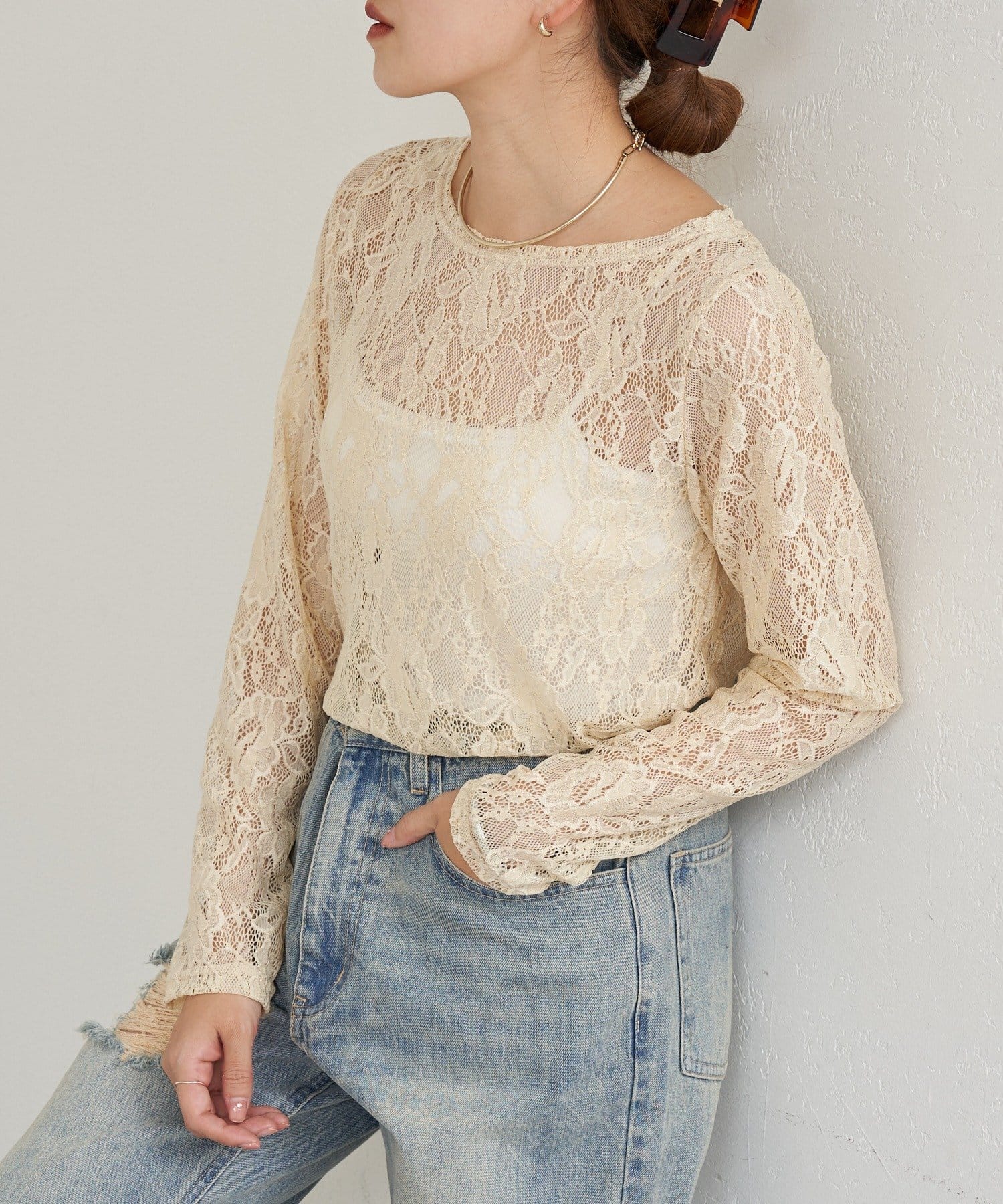 SHENERY(シーナリー) 【26SS予約】レースプルオーバー