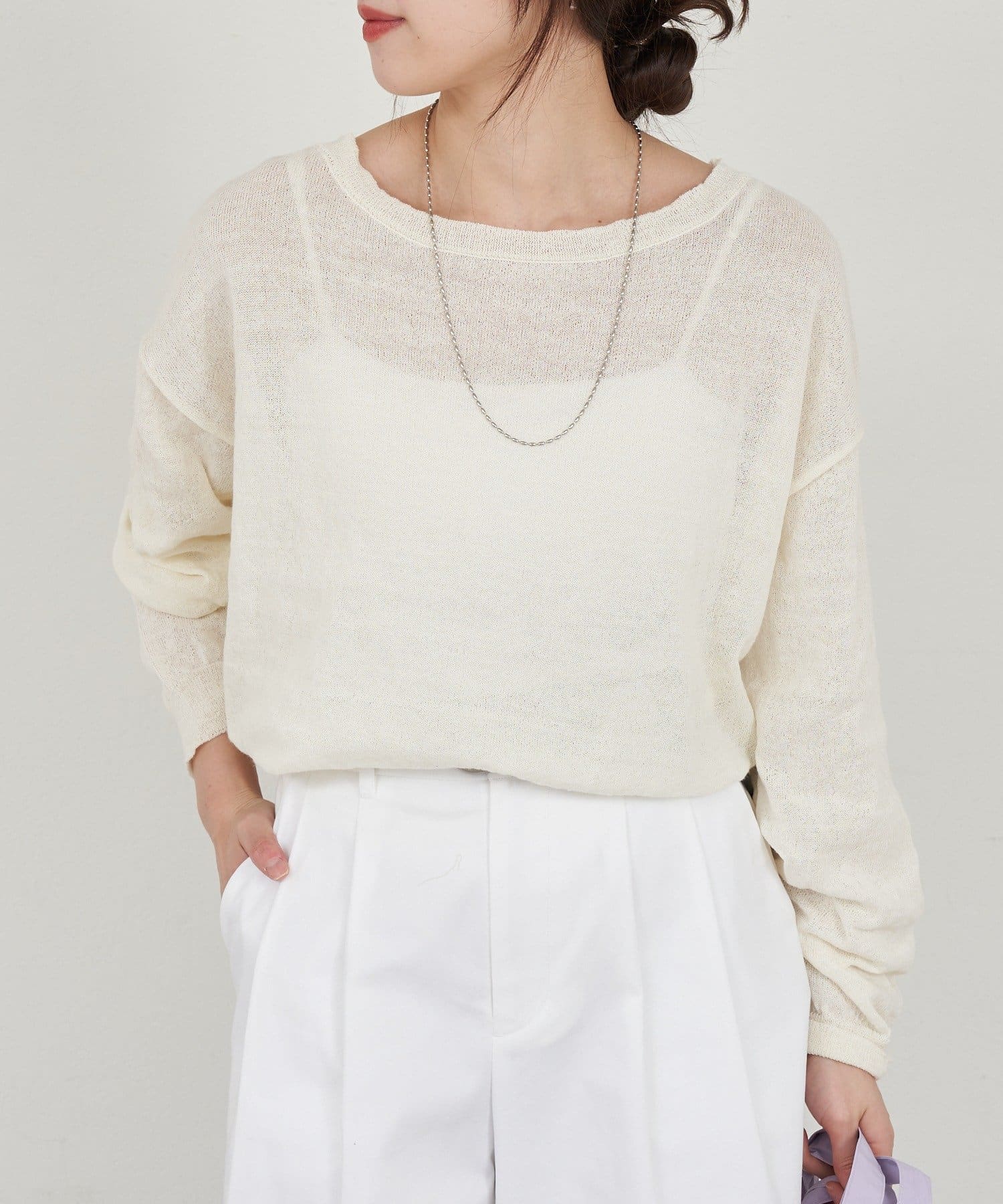 SHENERY(シーナリー) シアーワイドニット