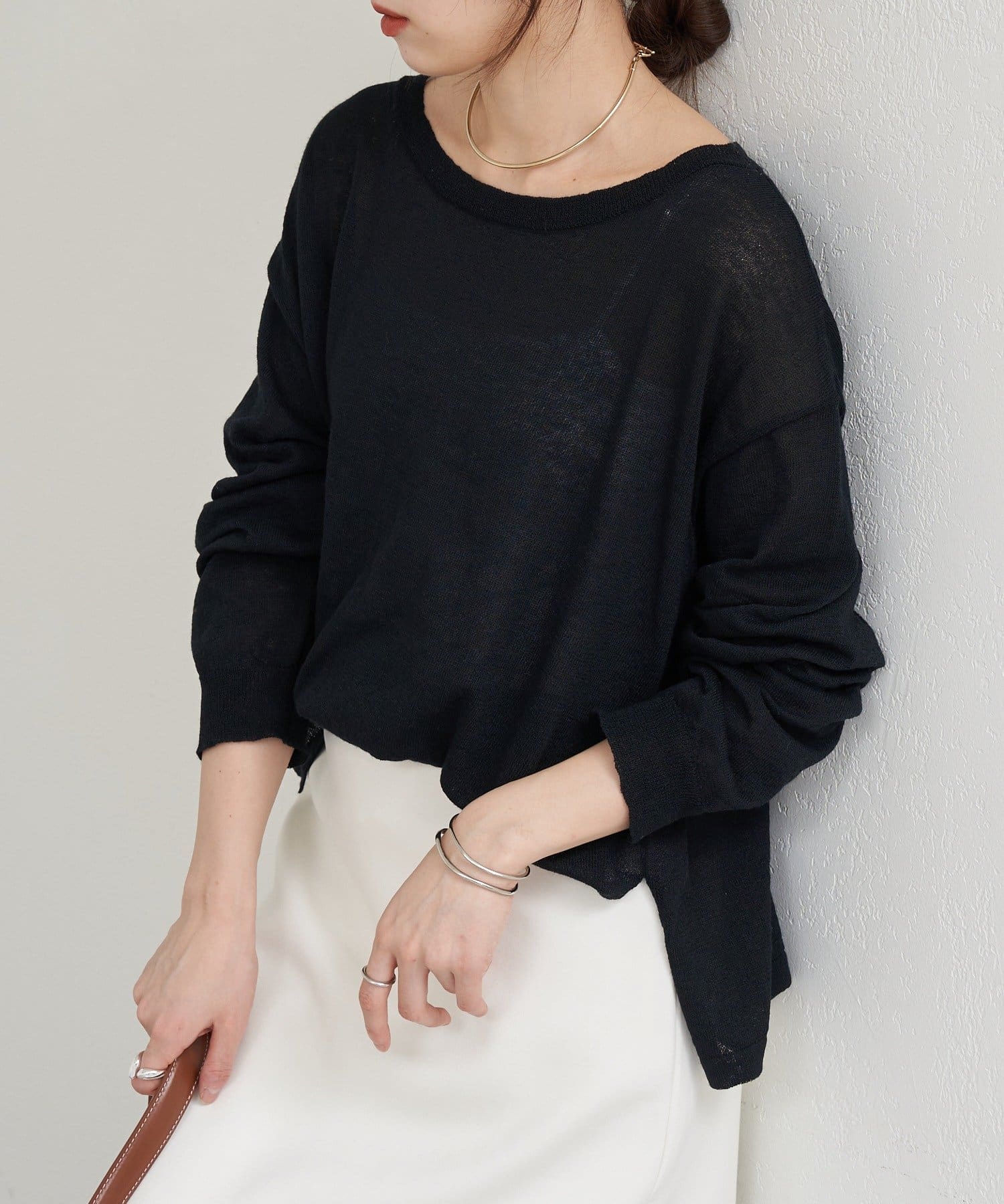 SHENERY(シーナリー) シアーワイドニット