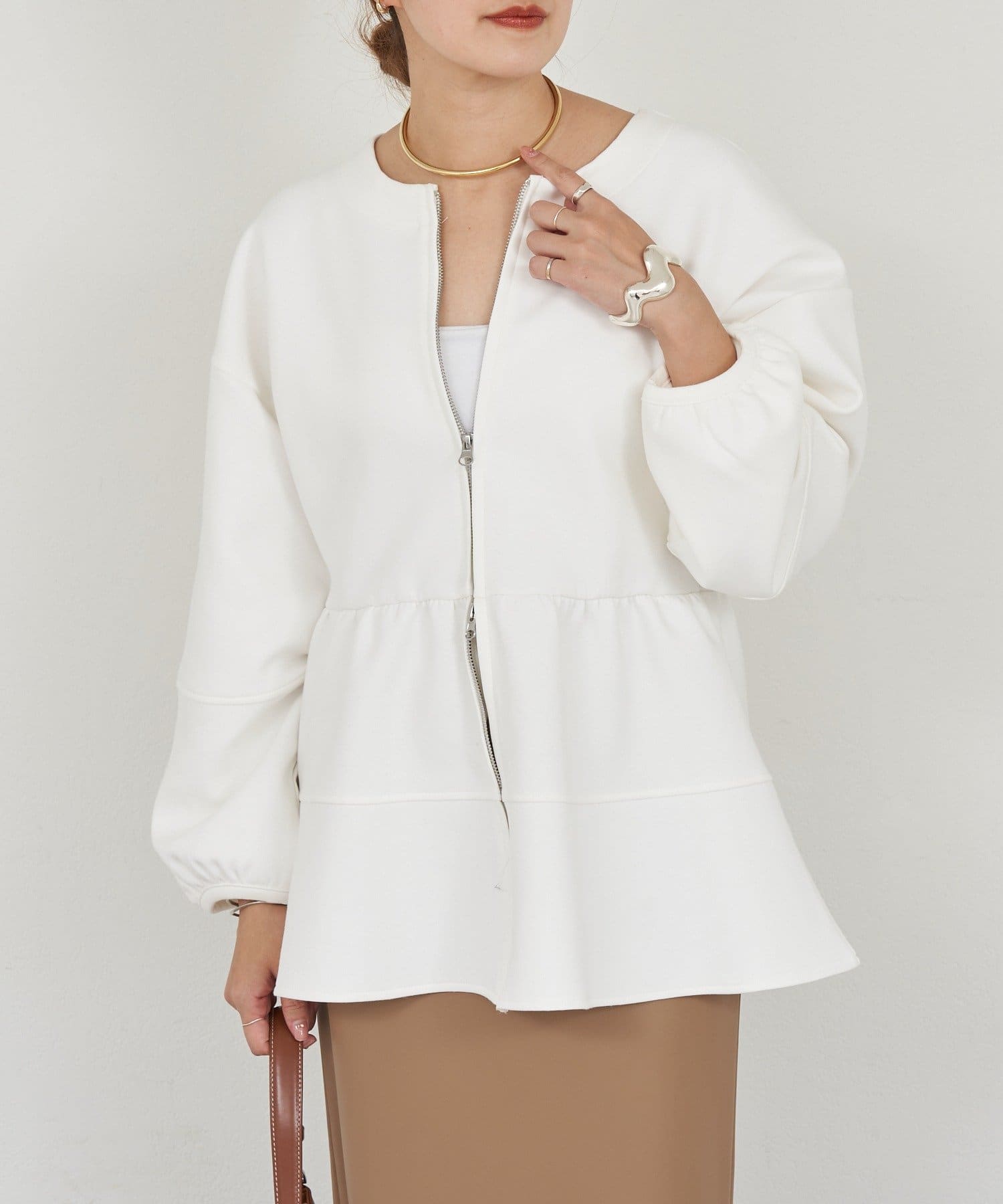 SHENERY(シーナリー) 【26SS予約】ポンチペプラムトップス