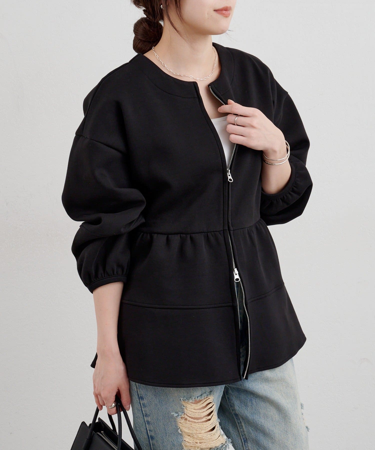 SHENERY(シーナリー) 【26SS予約】ポンチペプラムトップス