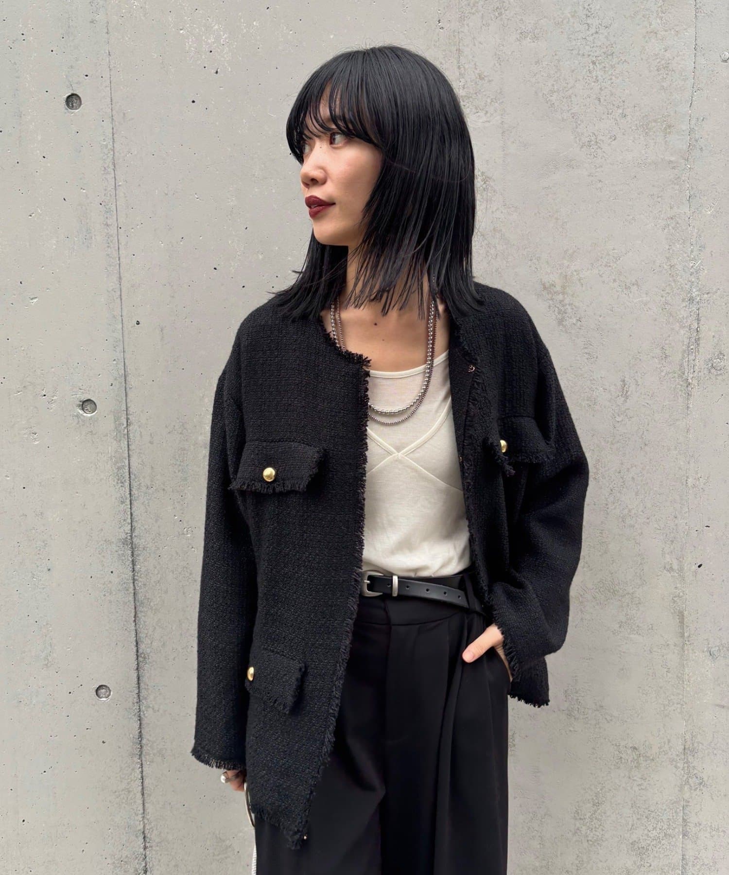 SHENERY(シーナリー) 【インフルエンサー＠akane_nagataコラボ】ツイードジャケット