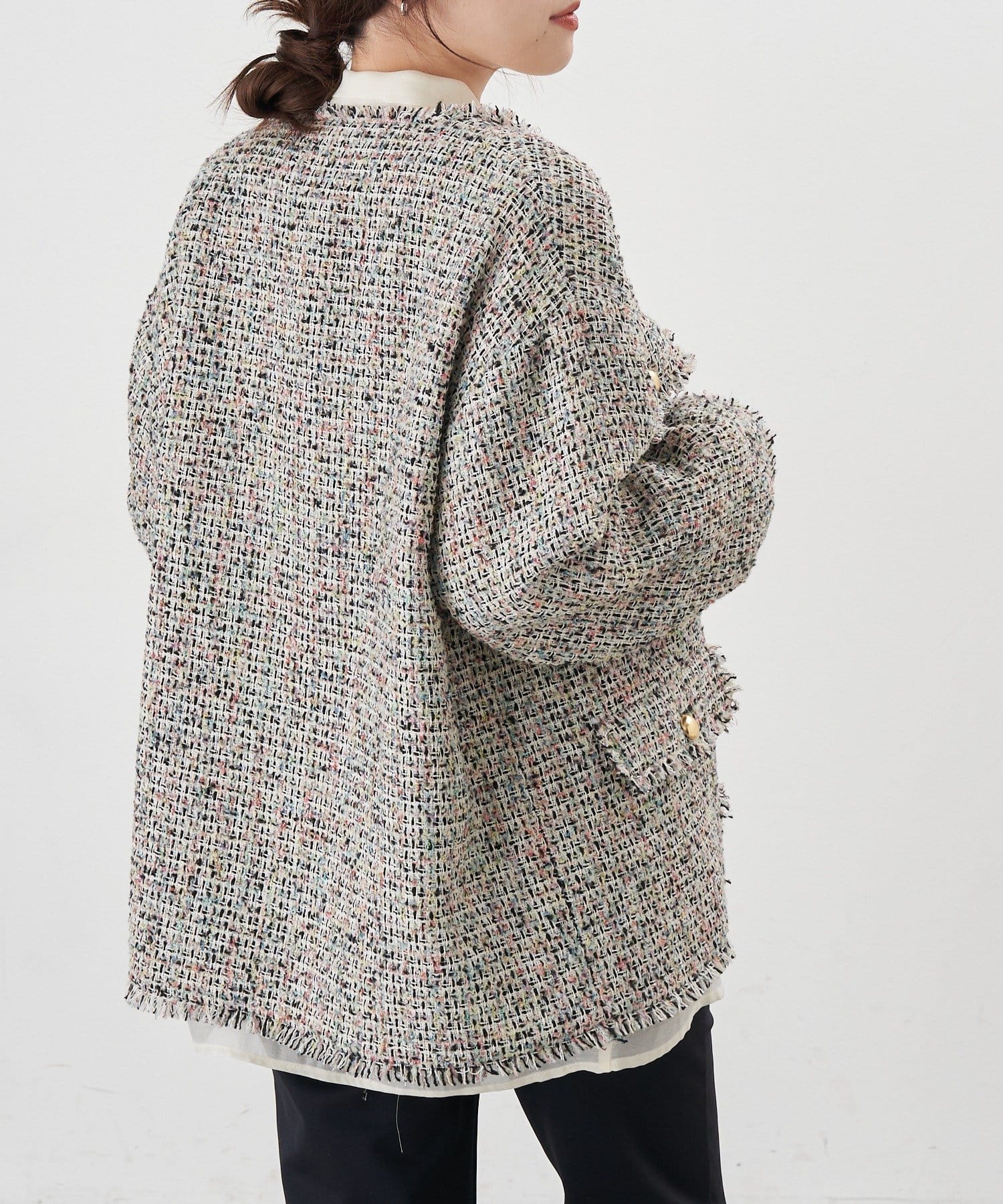 SHENERY(シーナリー) 【インフルエンサー＠akane_nagataコラボ】ツイードジャケット