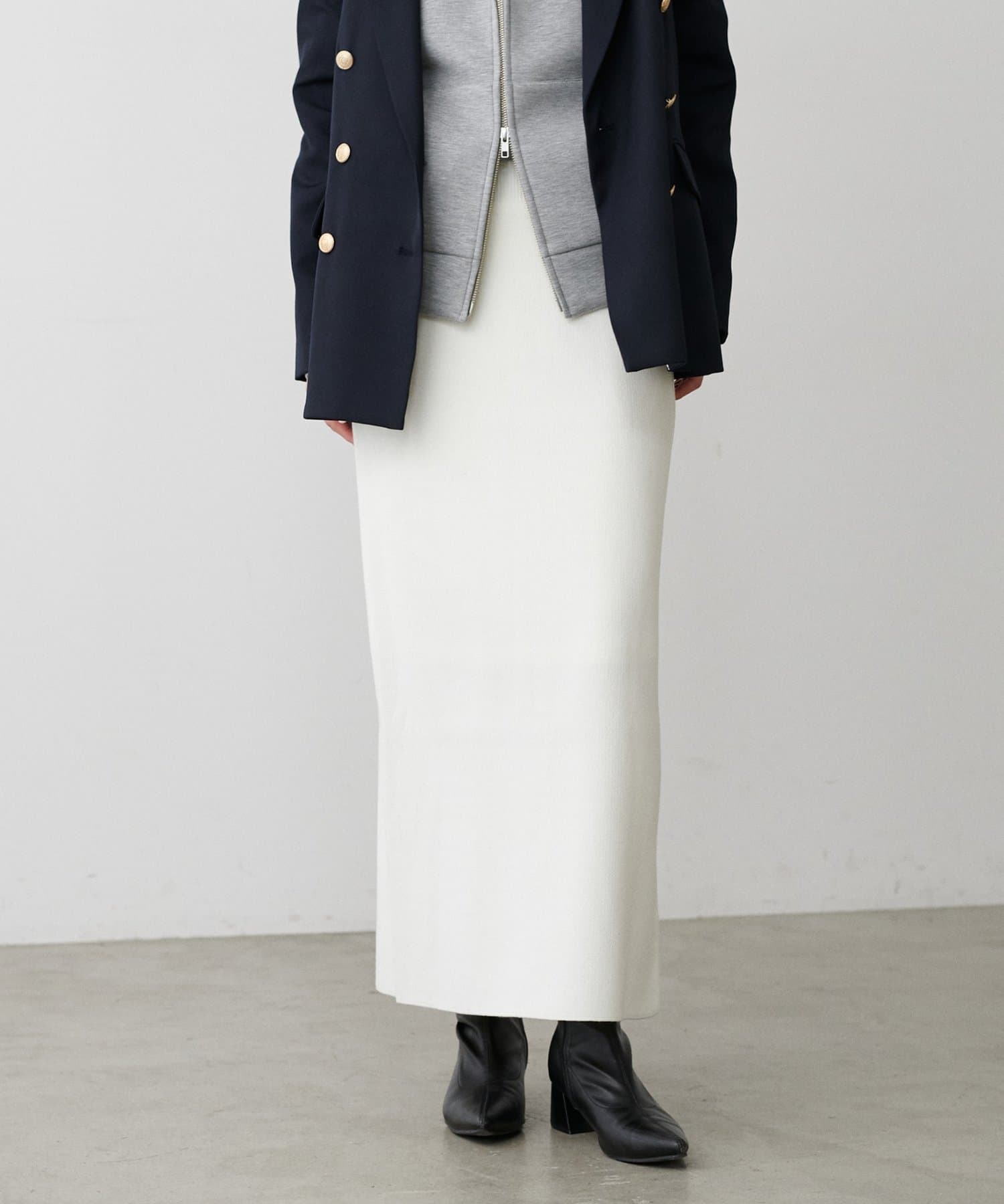 LARUTA(ラルータ) スウェットライクIラインスカート