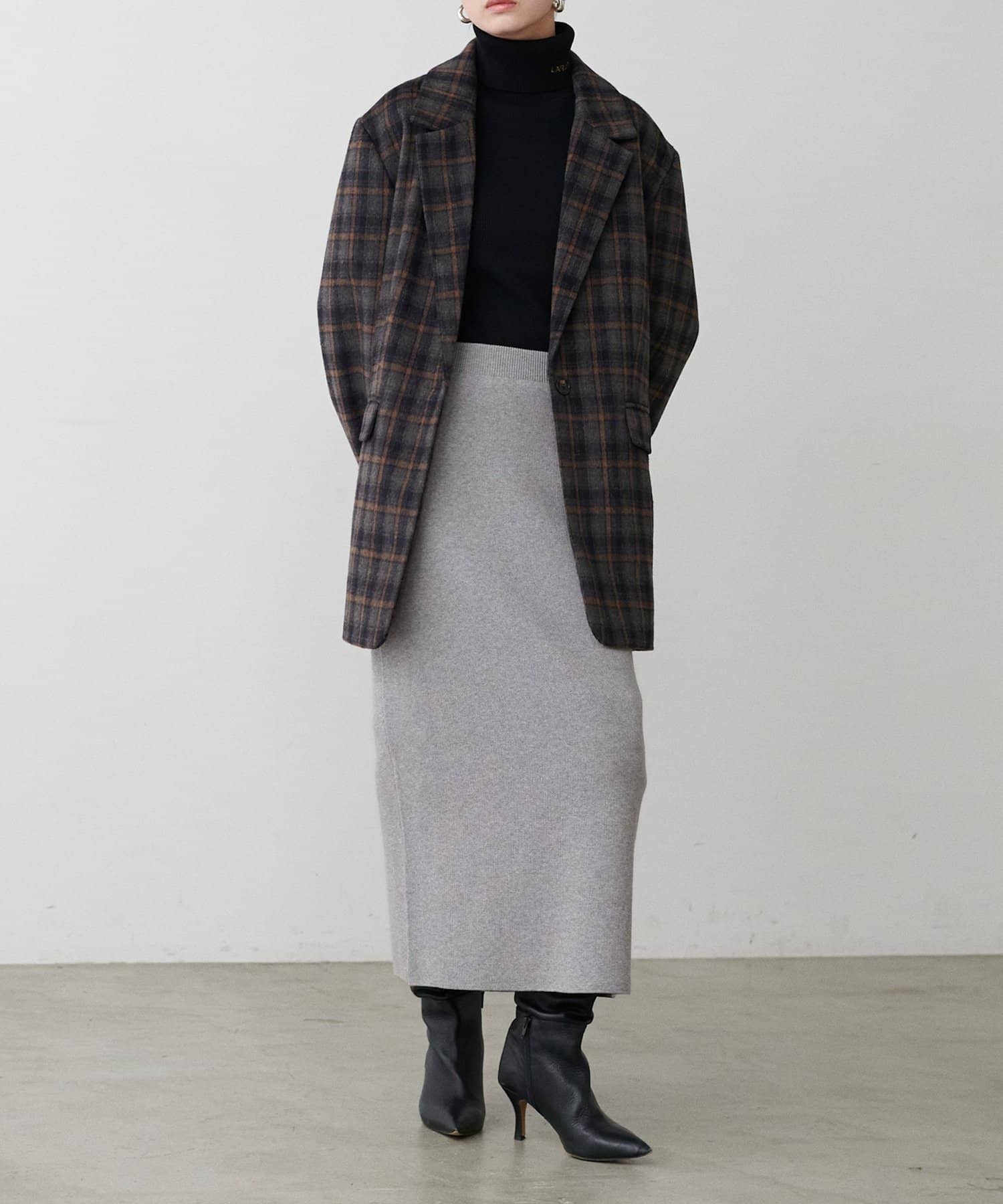 LARUTA(ラルータ) スウェットライクIラインスカート