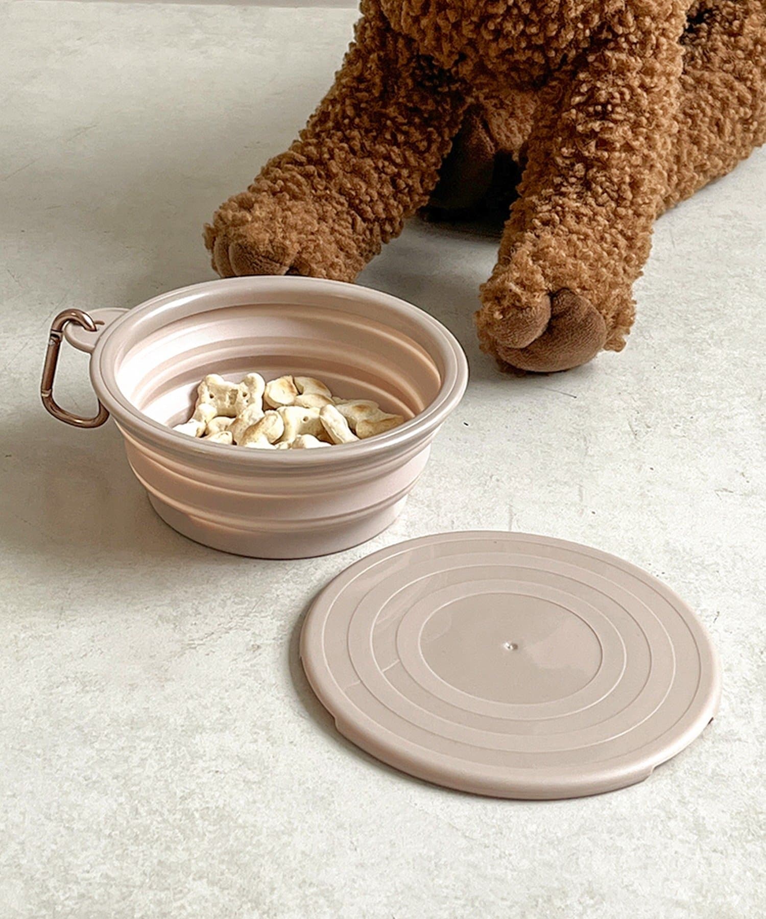 3COINS(スリーコインズ) 蓋付き携帯ボウル