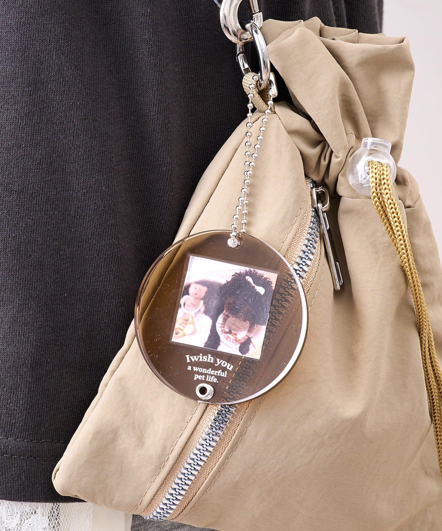 3COINS(スリーコインズ) 写真入れキーホルダー