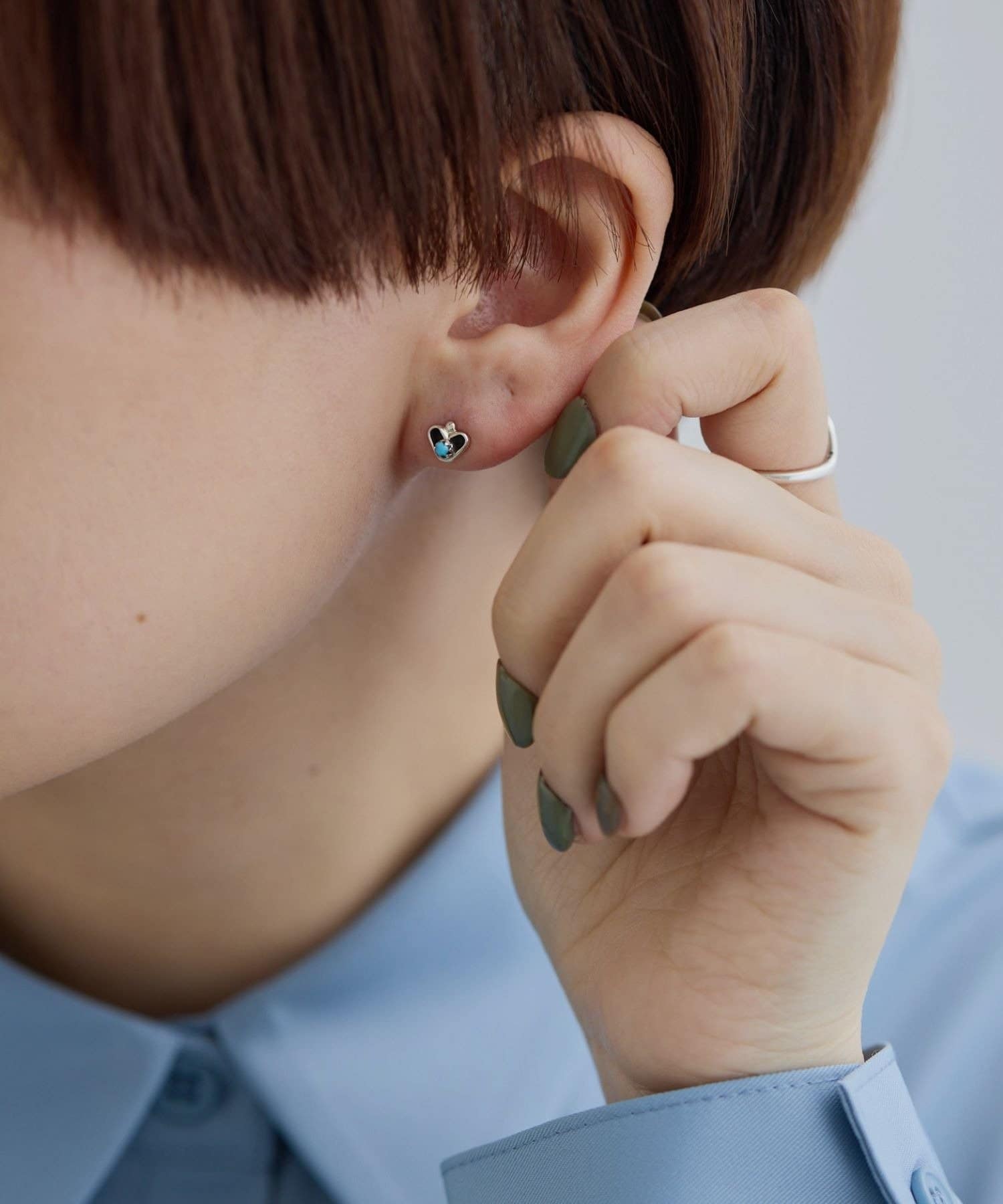 ear PAPILLONNER(イア パピヨネ) 《スターリングシルバー使用》プチハートピアス