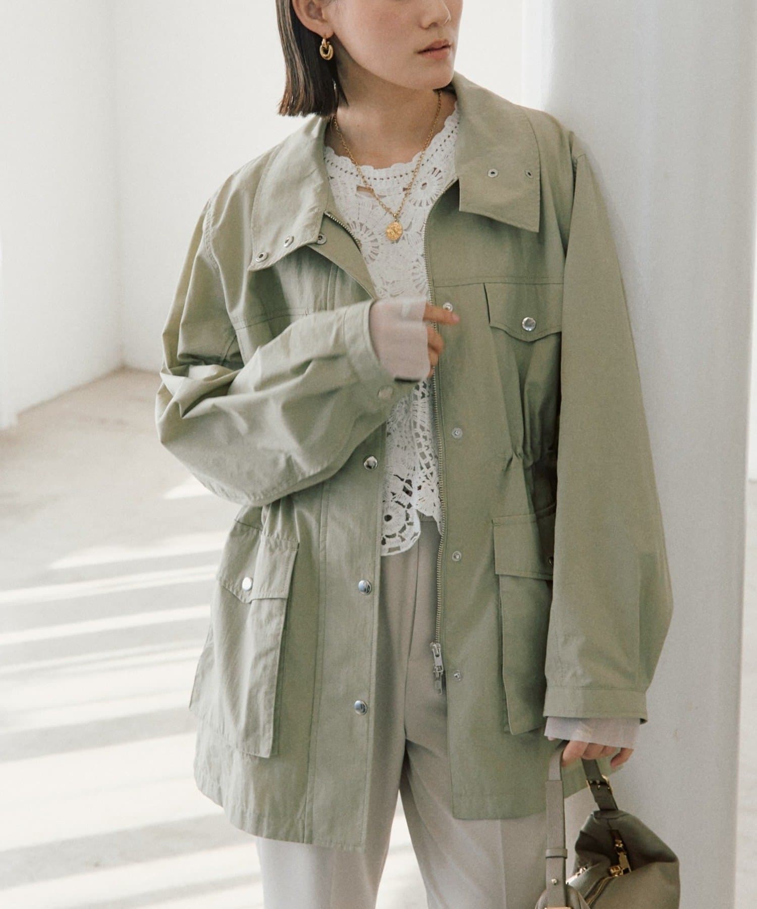 RIVE DROITE(リヴドロワ) 【セットアップ対応可】スタンドワークジャケット