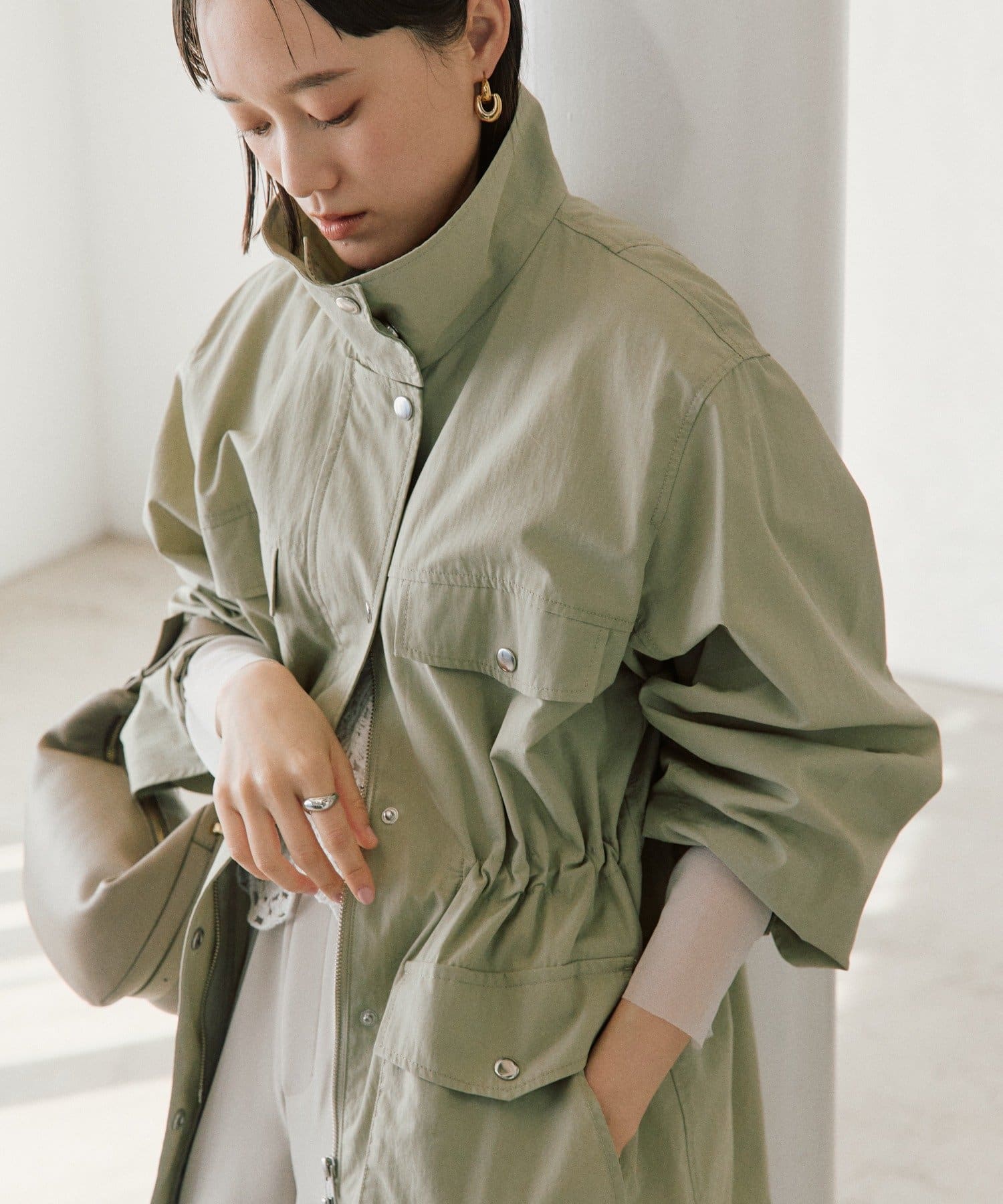 RIVE DROITE(リヴドロワ) 【セットアップ対応可】スタンドワークジャケット