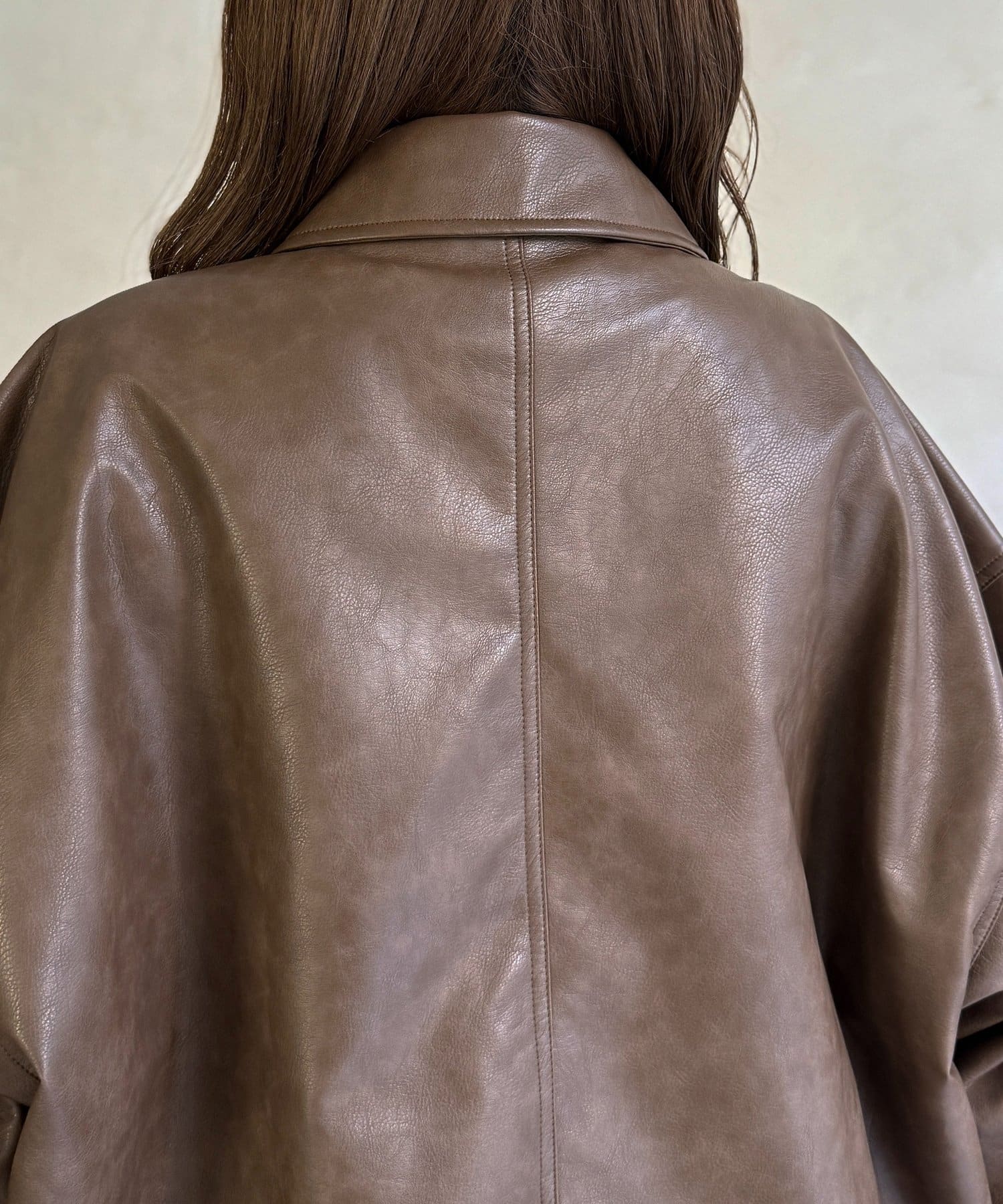 CPCM(シーピーシーエム) バルーンレザーブルゾン