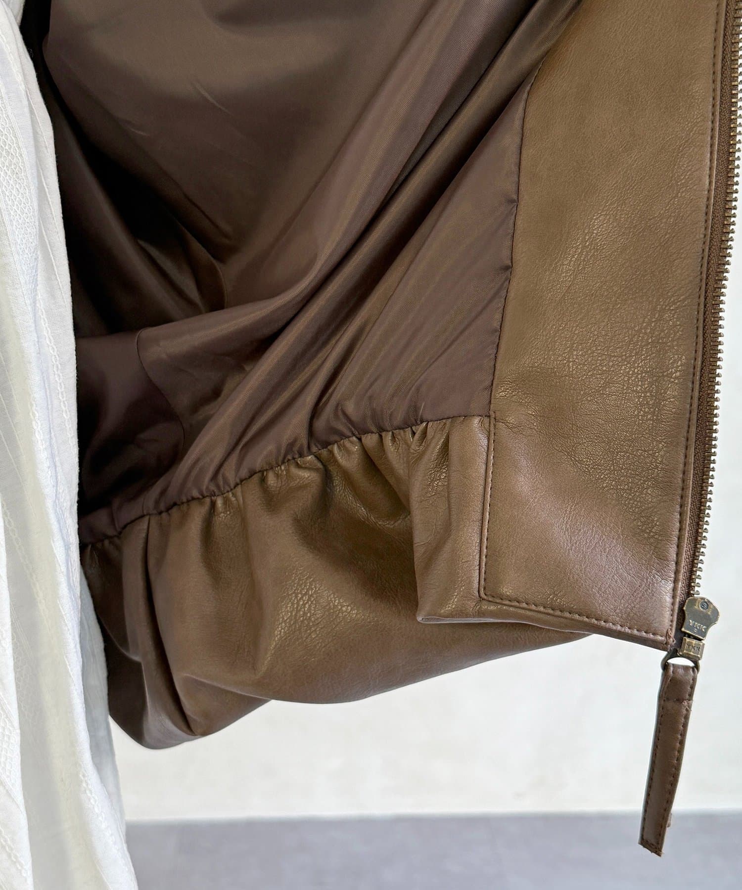 CPCM(シーピーシーエム) バルーンレザーブルゾン