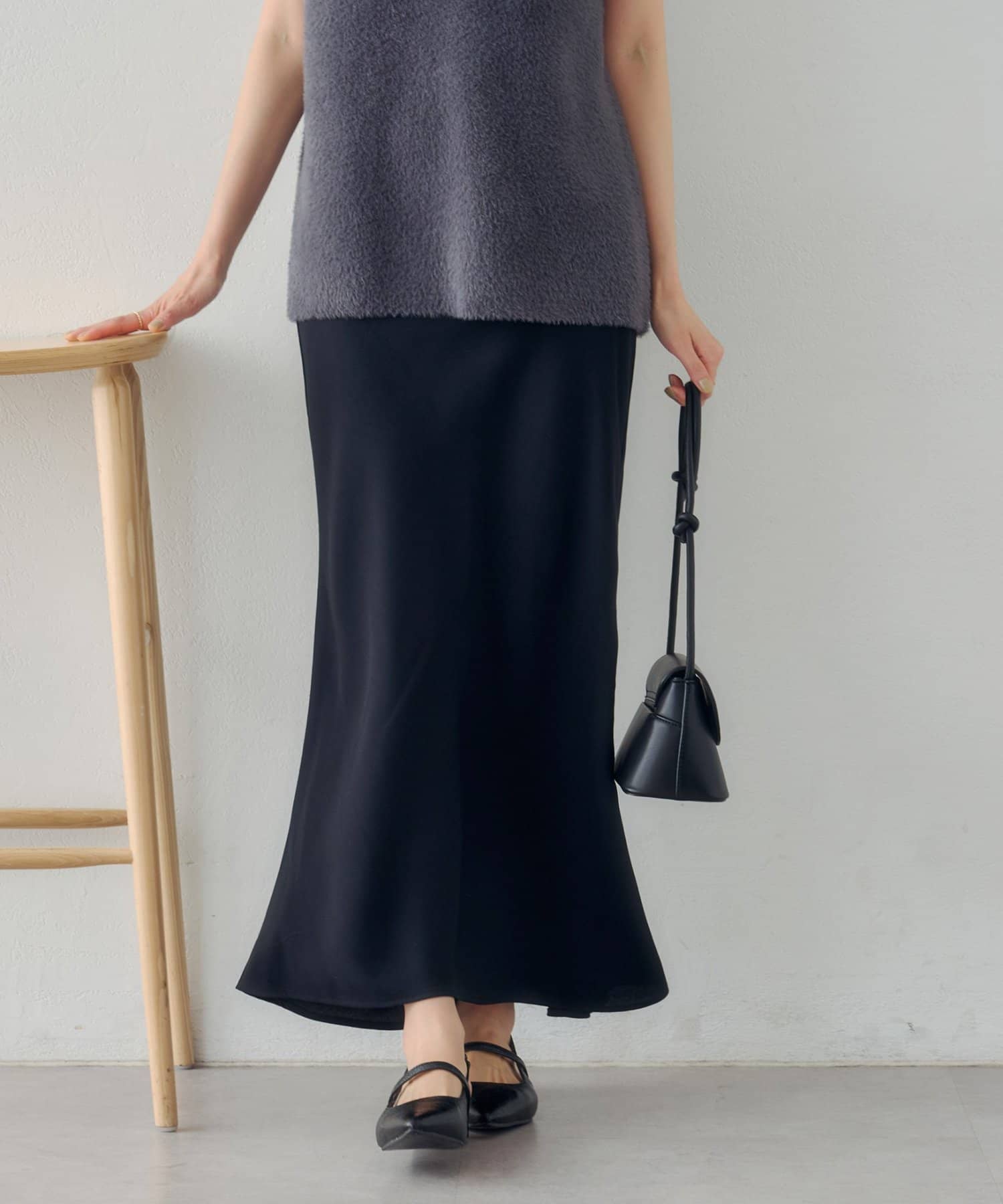 DISCOAT(ディスコート) 【Noka】セミフレアスカート