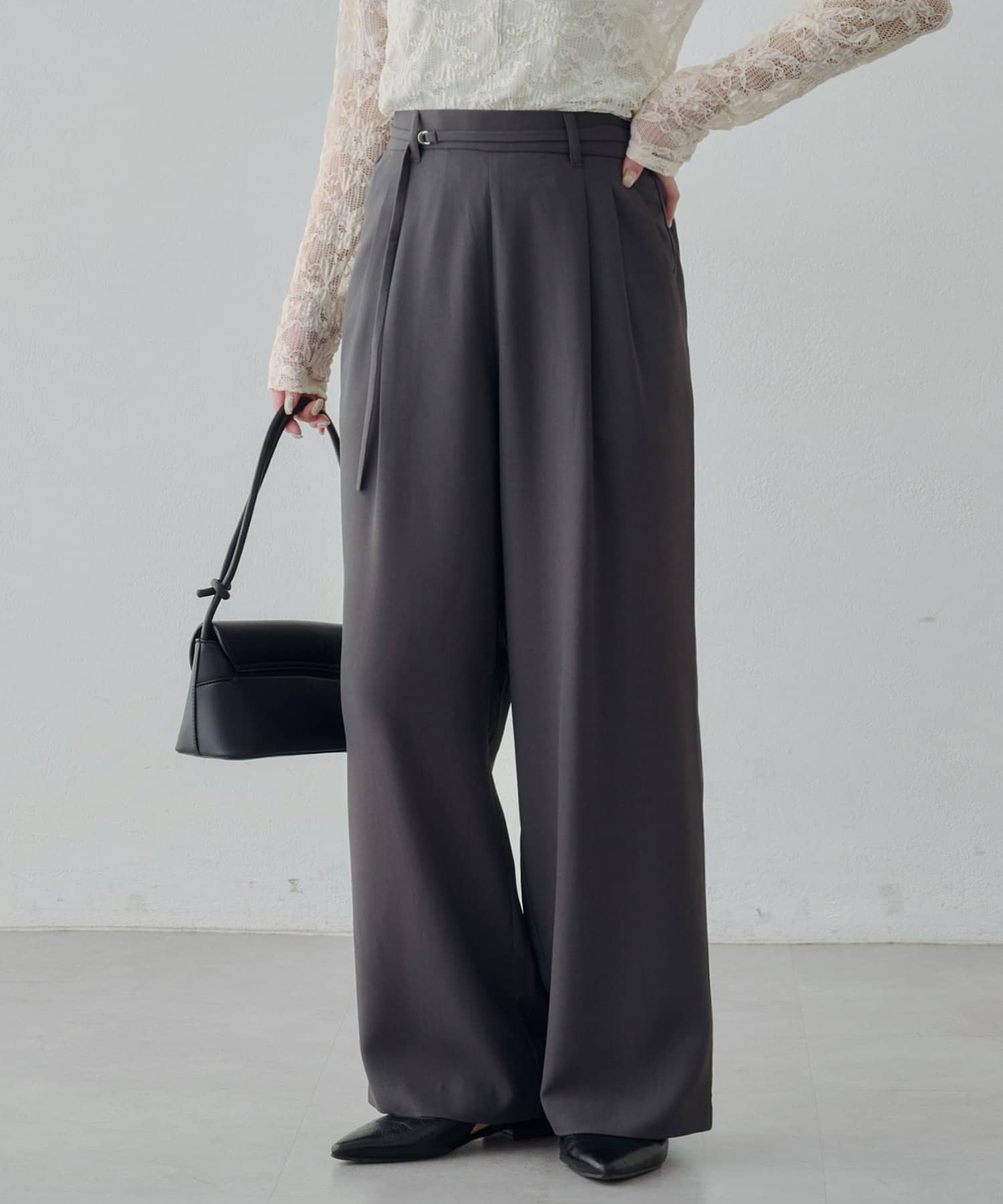 DISCOAT(ディスコート) 【Noka】2タックストレートパンツ