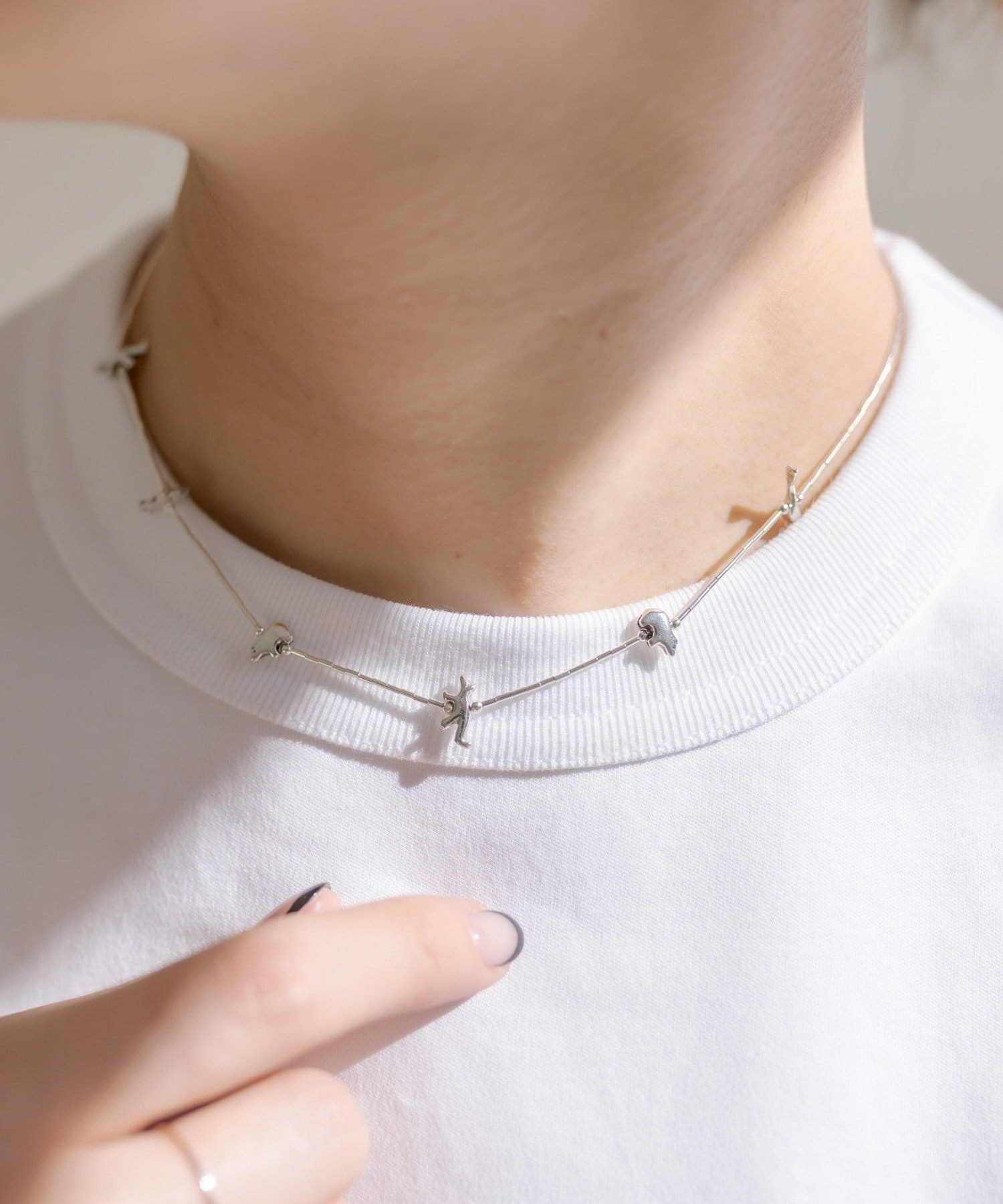 ear PAPILLONNER(イア パピヨネ) 《スターリングシルバー使用》フェティッシュショートネックレス