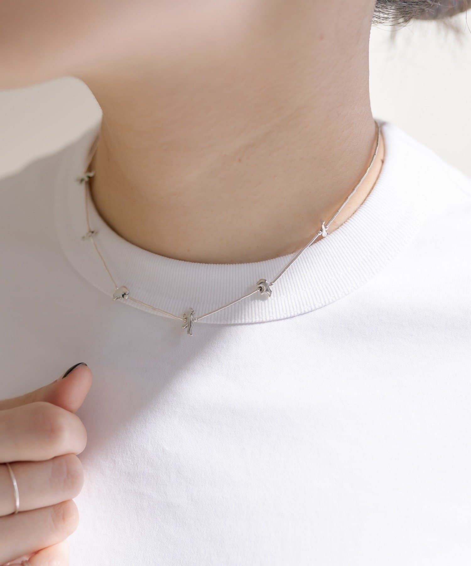 ear PAPILLONNER(イア パピヨネ) 《スターリングシルバー使用》フェティッシュショートネックレス