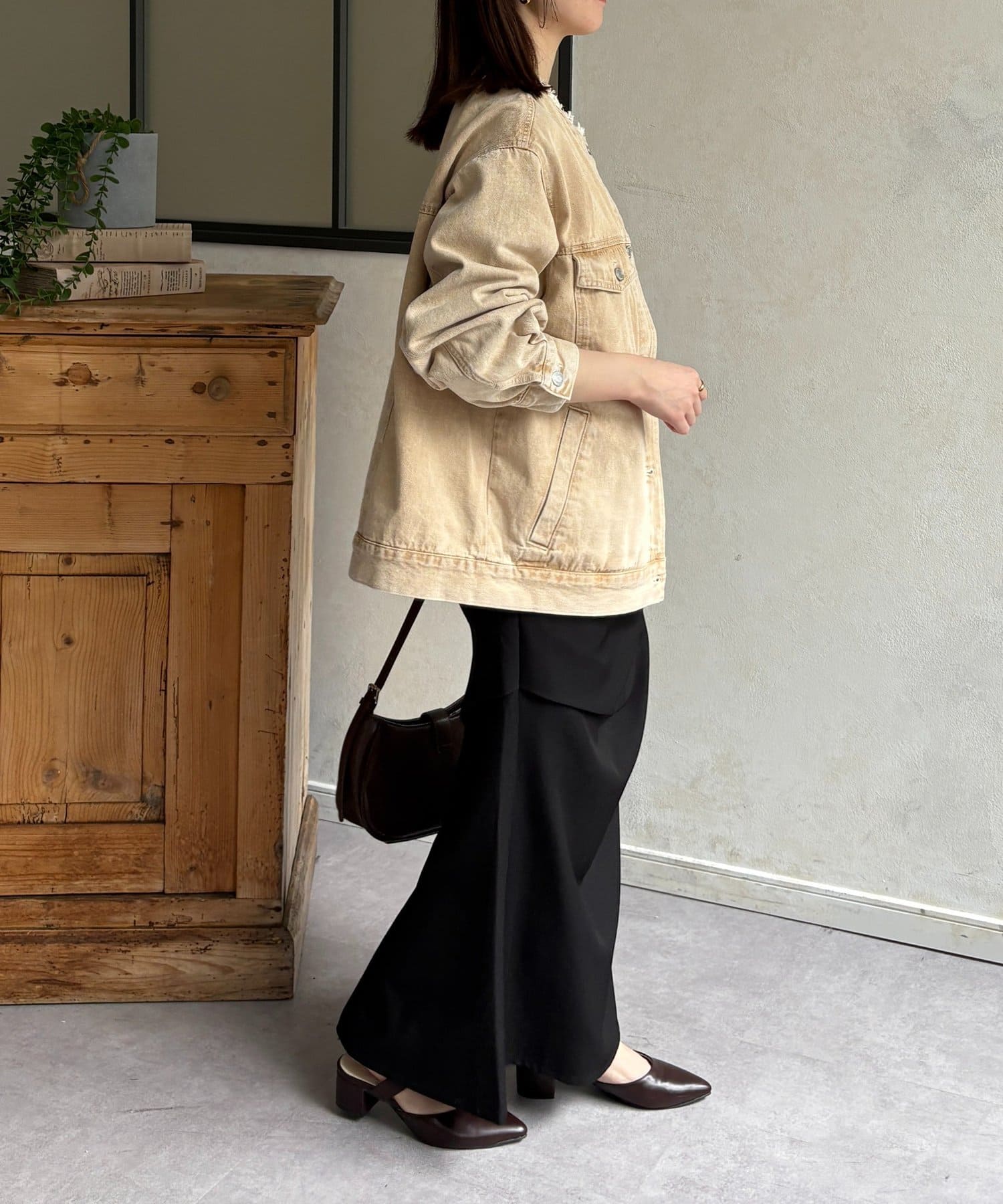 Thevon.(ゼヴォン) ノーカラーフリンジGジャン