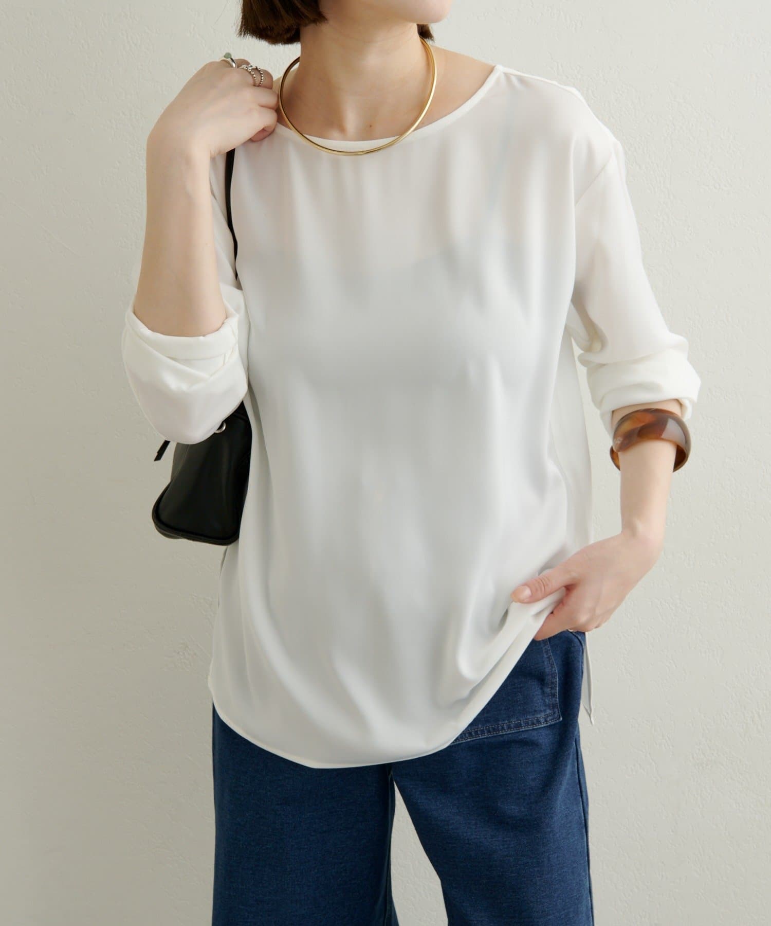 Omekashi(オメカシ) サテンTブラウス