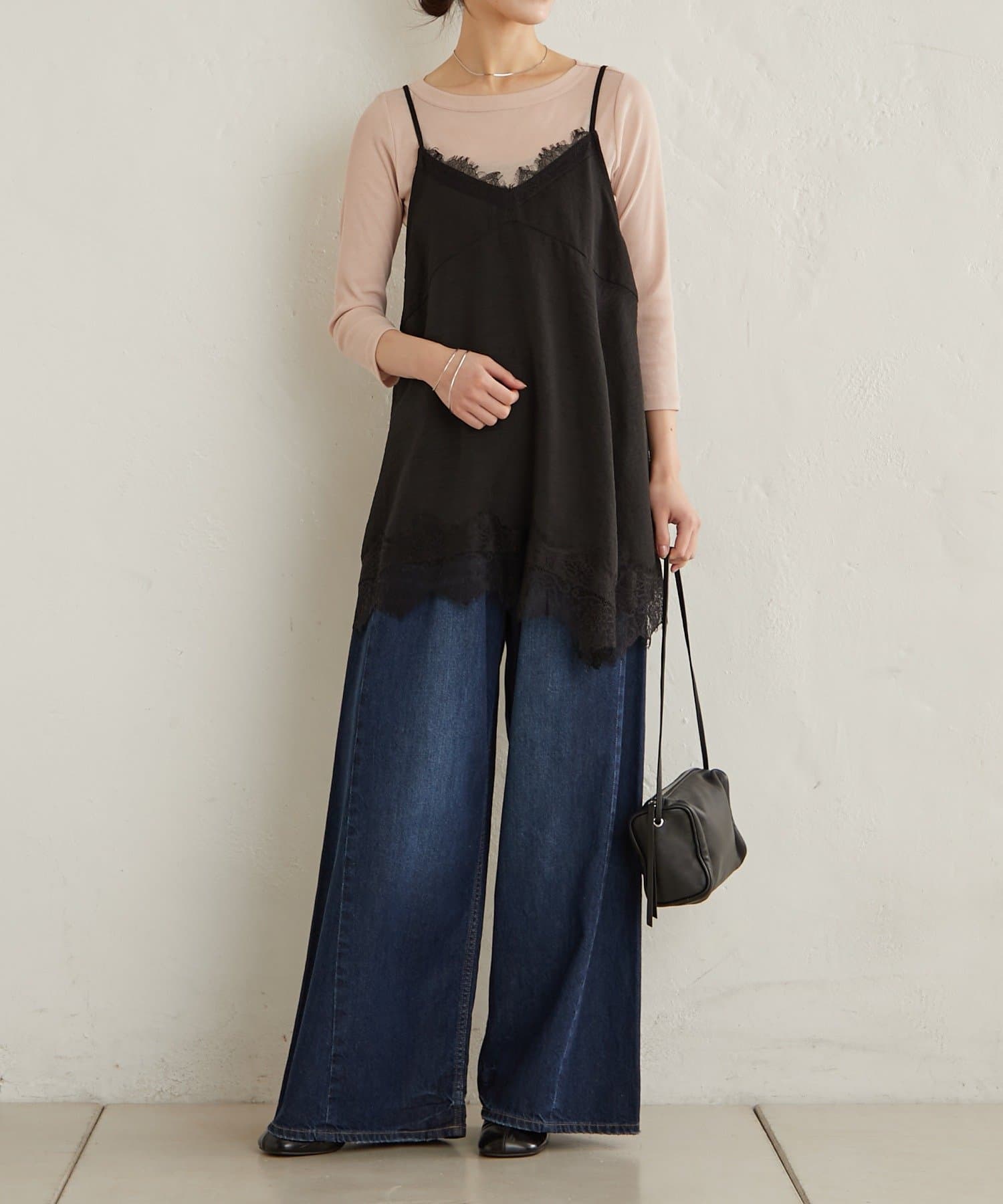 Omekashi(オメカシ) 【トレンドライクな着こなしが叶う◎】レースキャミチュニック