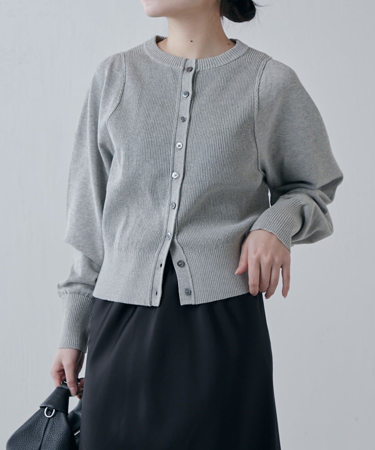 Lui's(ルイス) コットンコンパクトカーディガン