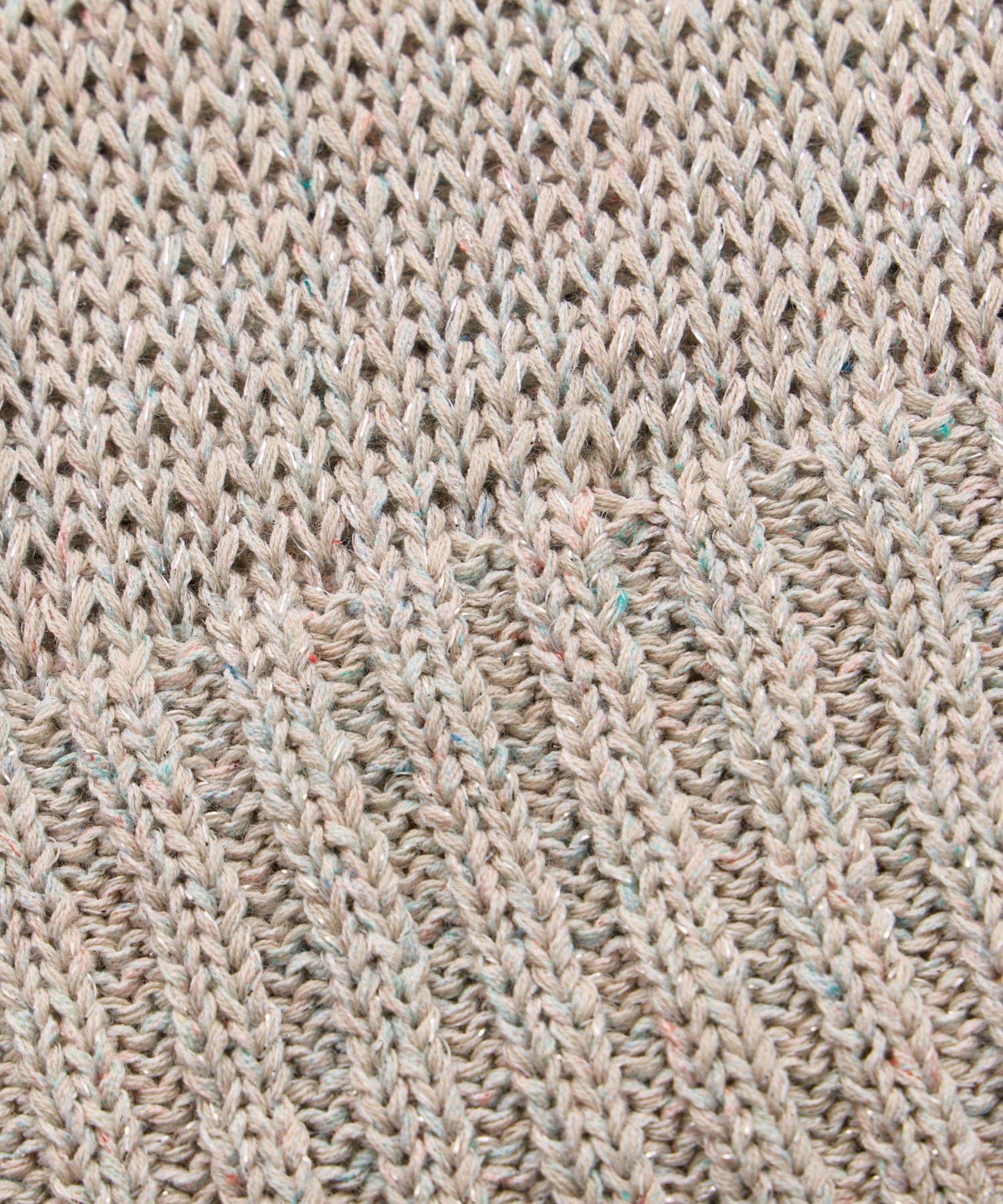 La boutique BonBon(ラブティックボンボン) テープヤーンラメクロップドニット