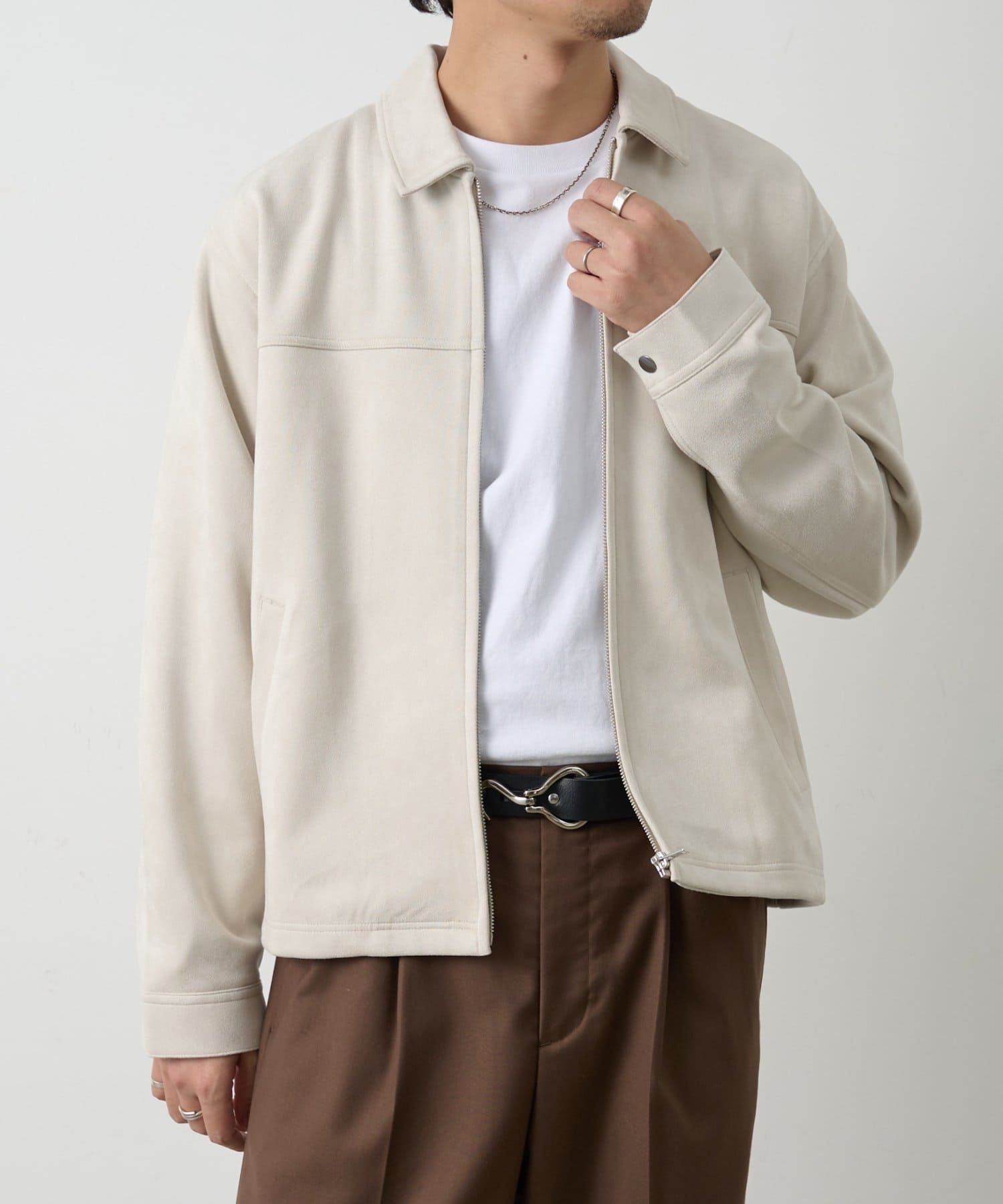 COLONY 2139(コロニー トゥーワンスリーナイン) 【セットアップ対応】シンセティックスエードZIPシャツジャケット