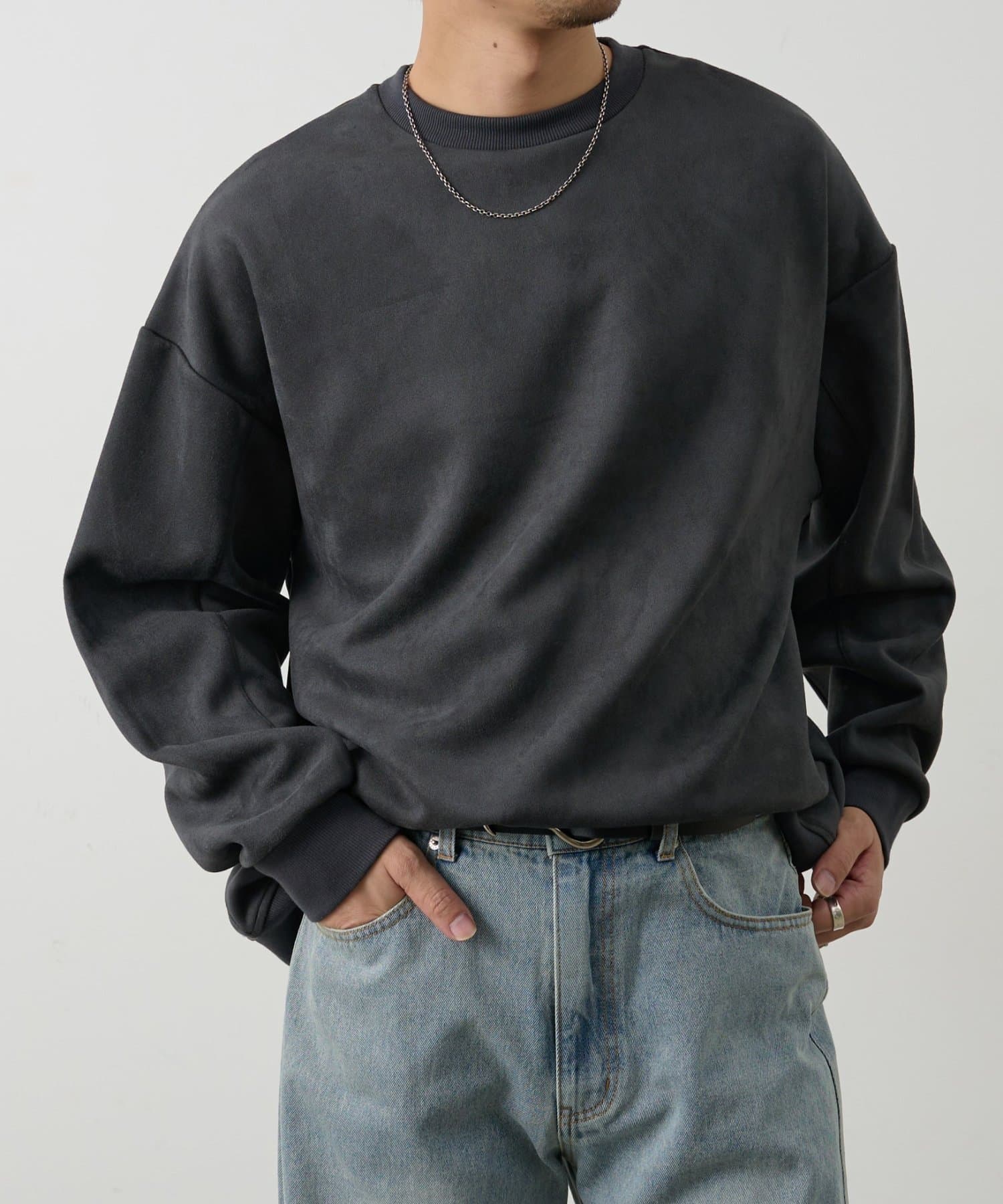 COLONY 2139(コロニー トゥーワンスリーナイン) 【セットアップ対応】シンセティックスエードクルーネック