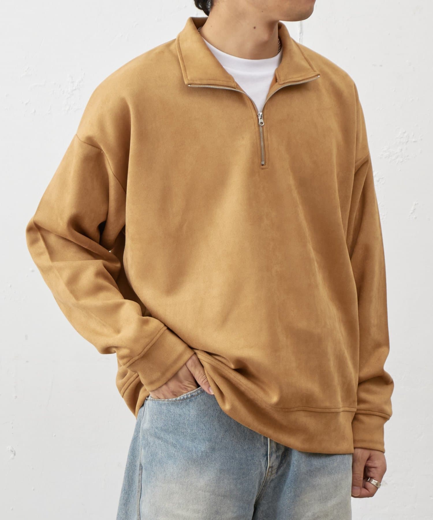 COLONY 2139(コロニー トゥーワンスリーナイン) 【リバイバル/セットアップ対応】シンセティックスエードハーフジップ