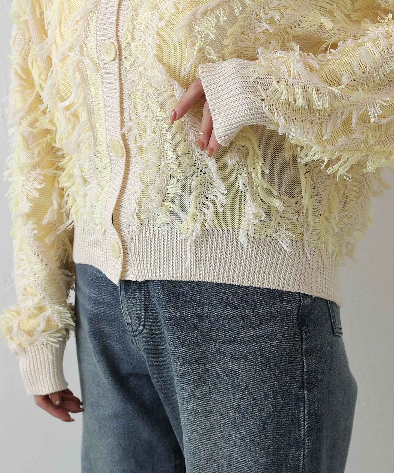 COLONY 2139(コロニー トゥーワンスリーナイン) ウェーブフリンジカーディガン