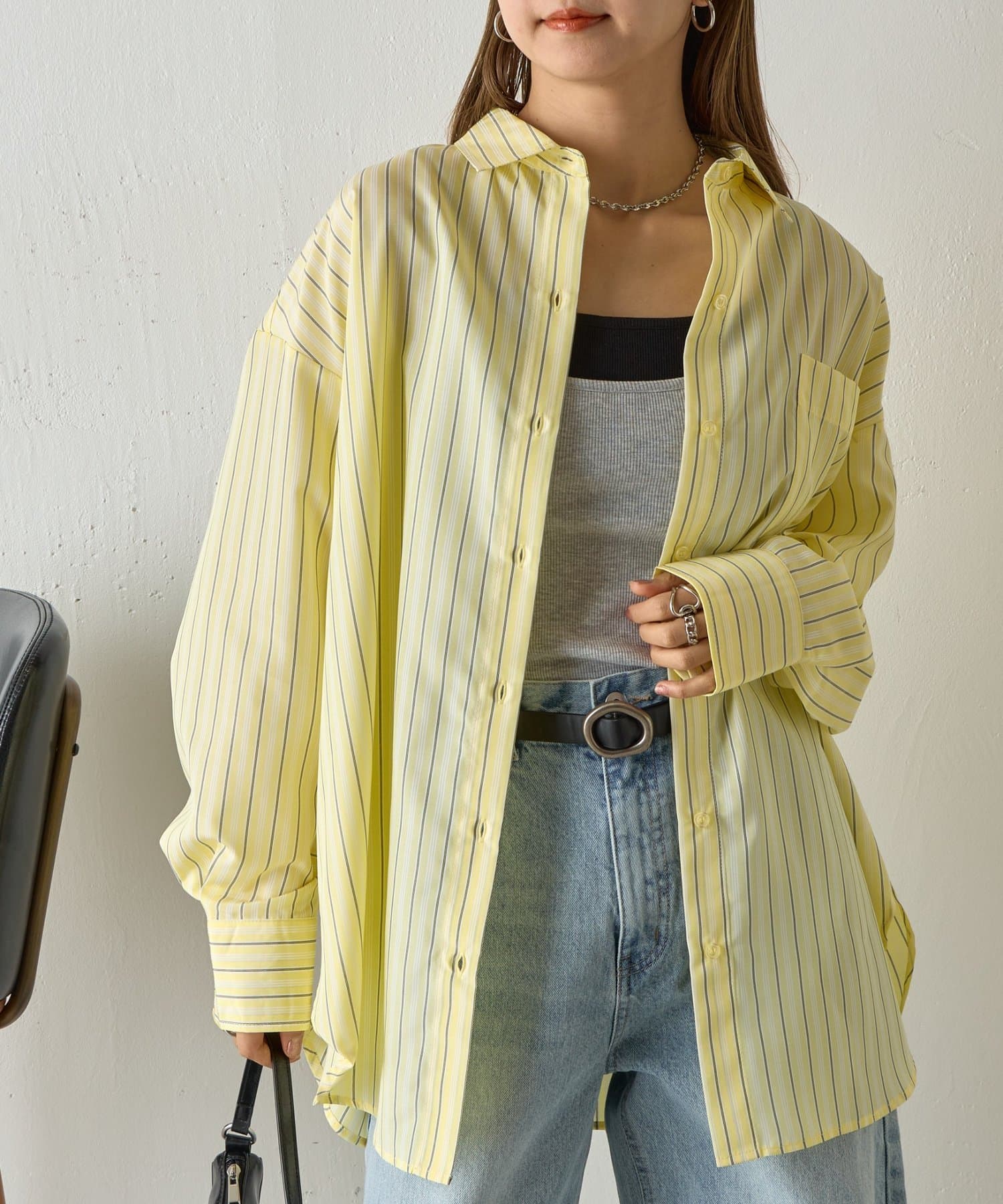 COLONY 2139(コロニー トゥーワンスリーナイン) 【WEB限定】マルチストライプ長袖シャツ