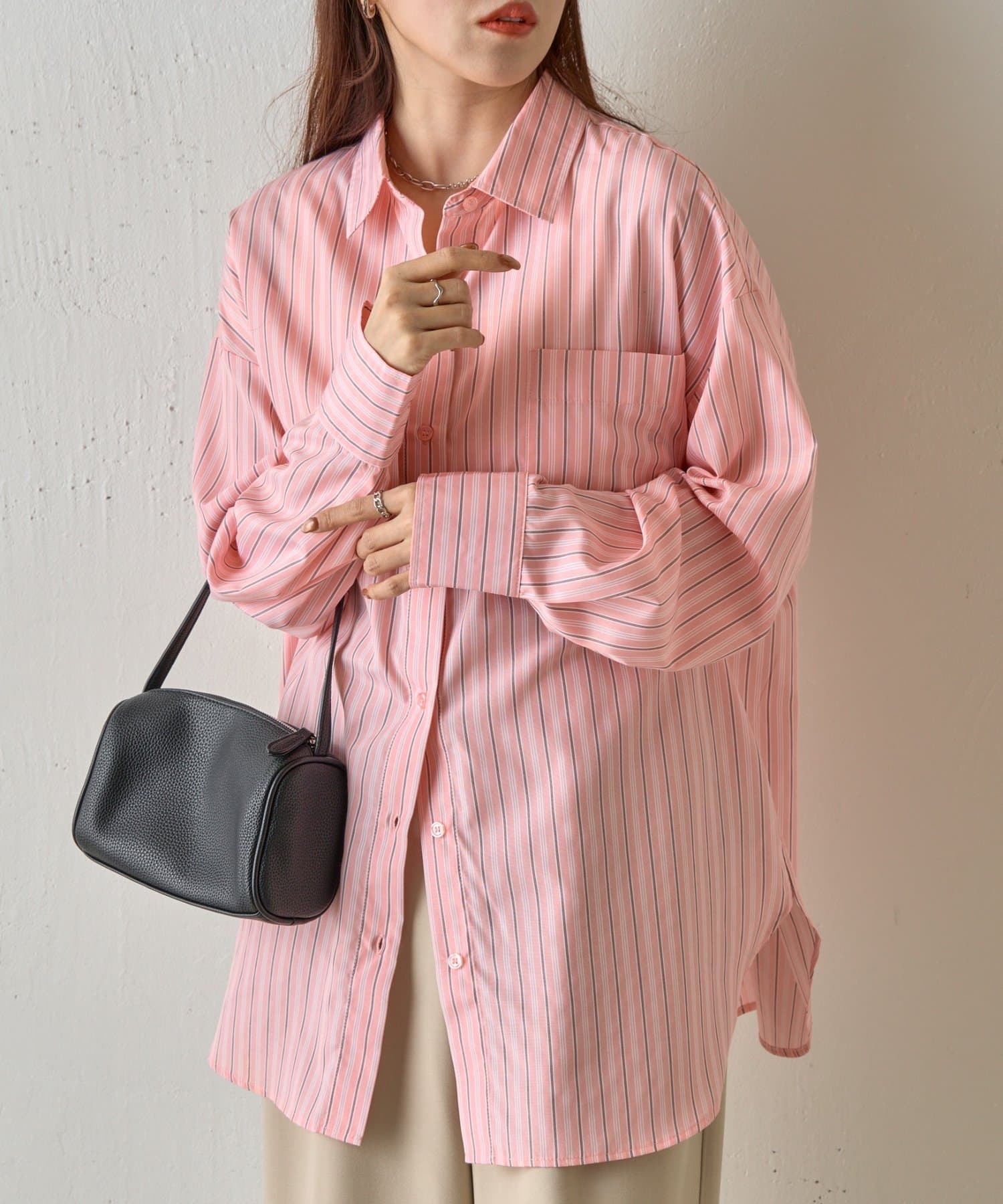 COLONY 2139(コロニー トゥーワンスリーナイン) 【WEB限定】マルチストライプ長袖シャツ