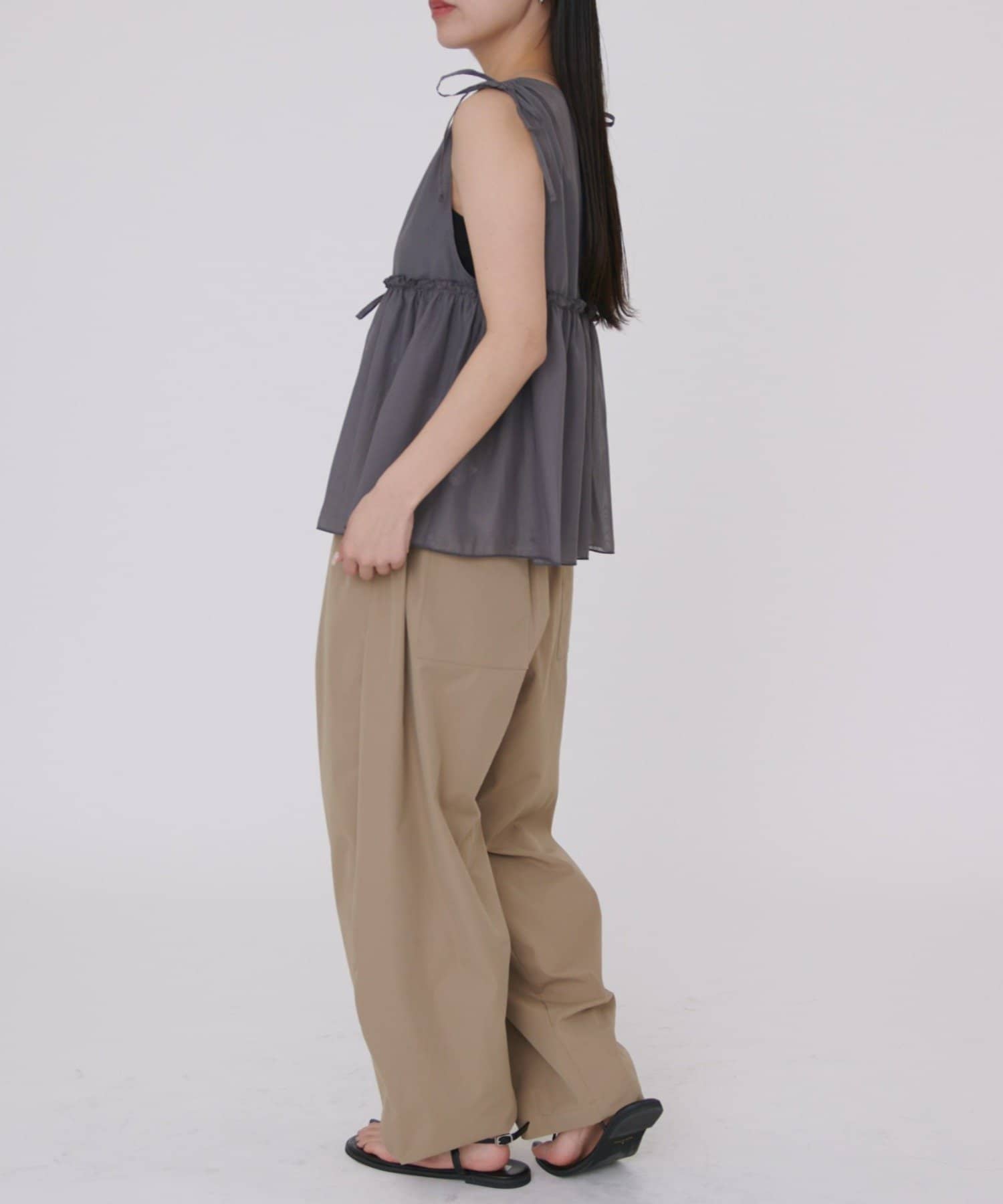 COLONY 2139(コロニー トゥーワンスリーナイン) シアーギャザーリボンベスト