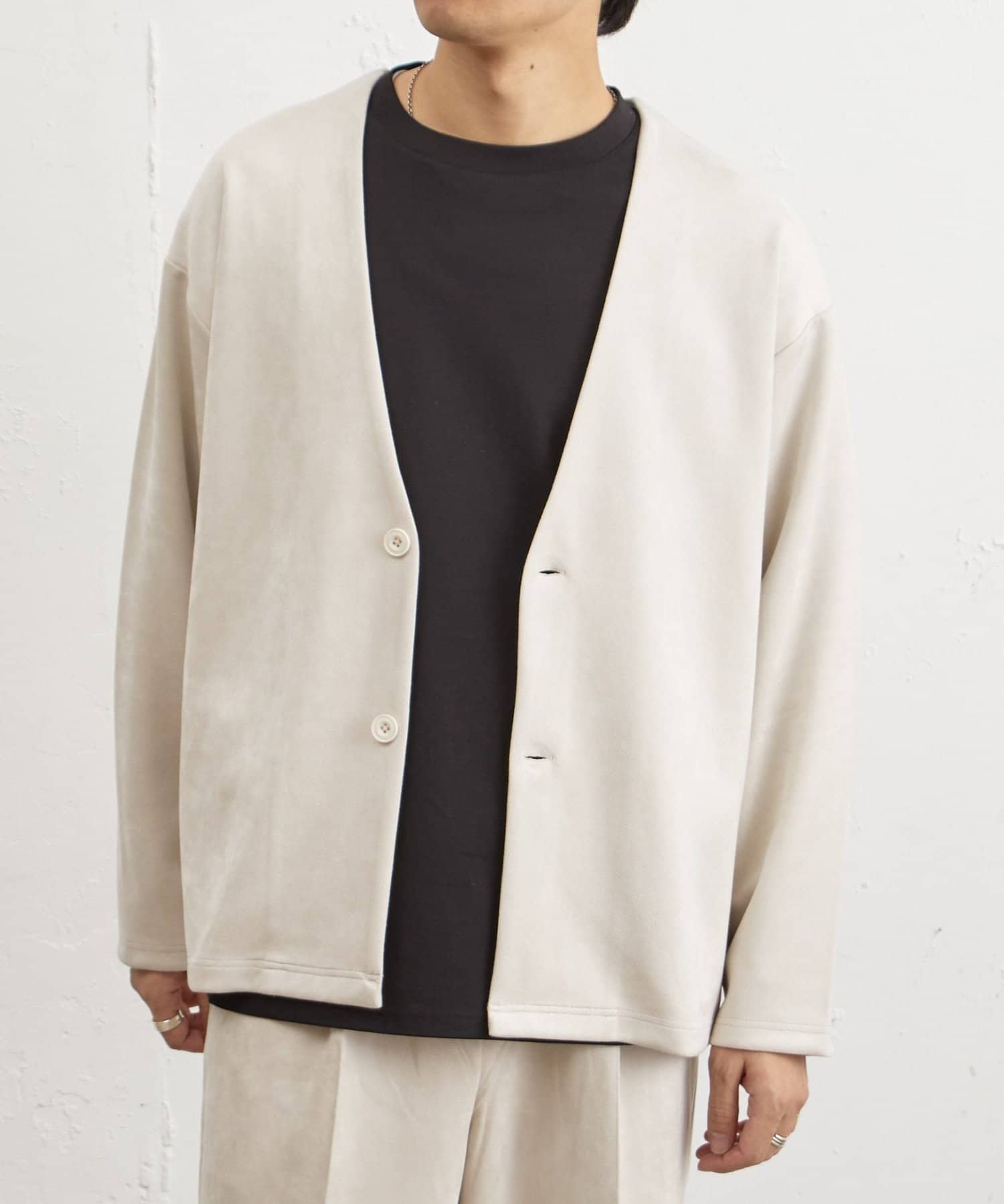 COLONY 2139(コロニー トゥーワンスリーナイン) 【リバイバル/セットアップ対応】シンセティックスエードカーディガン