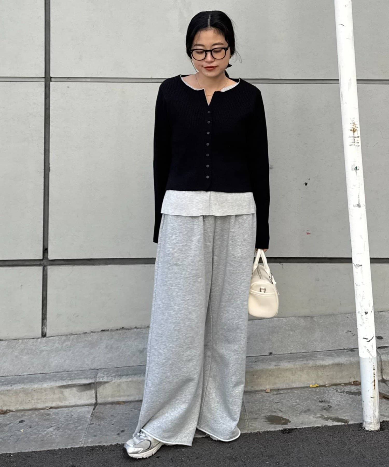 CIAOPANIC TYPY(チャオパニックティピー) レイヤードライクマルチウェイ配色リブニットカーデ