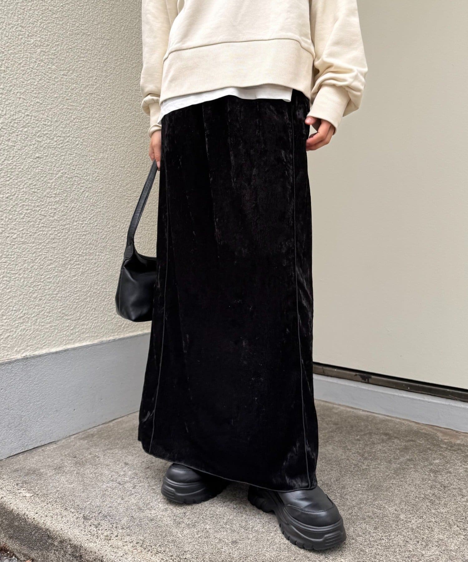 CIAOPANIC TYPY(チャオパニックティピー) クラッシュベロアメロウ切替スカート