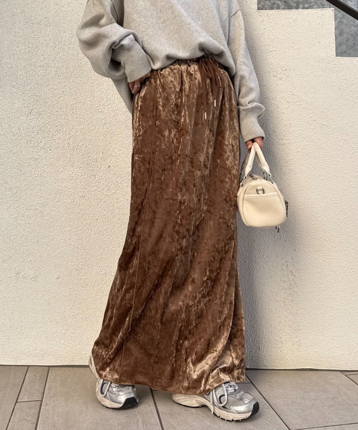 CIAOPANIC TYPY(チャオパニックティピー) クラッシュベロアメロウ切替スカート