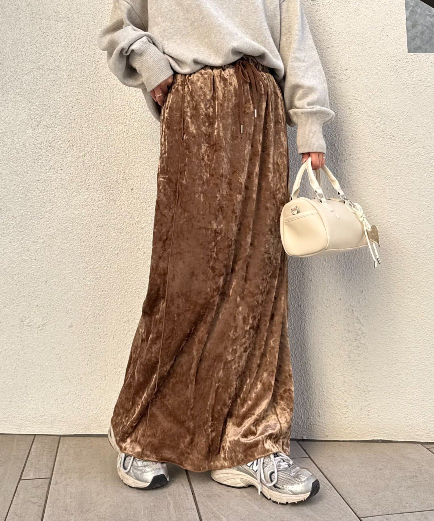 CIAOPANIC TYPY(チャオパニックティピー) クラッシュベロアメロウ切替スカート