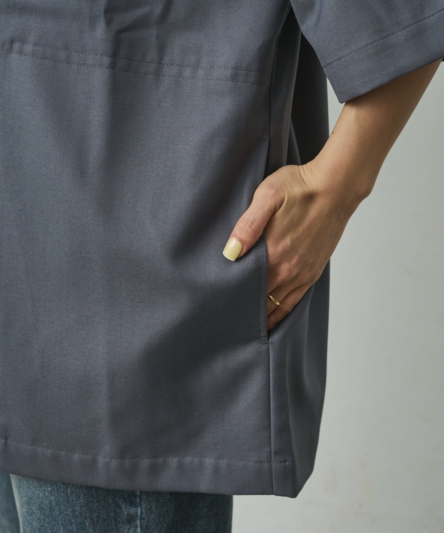 COLONY 2139(コロニー トゥーワンスリーナイン) 【セットアップ対応】コンフォートツイル半袖ZIPシャツ