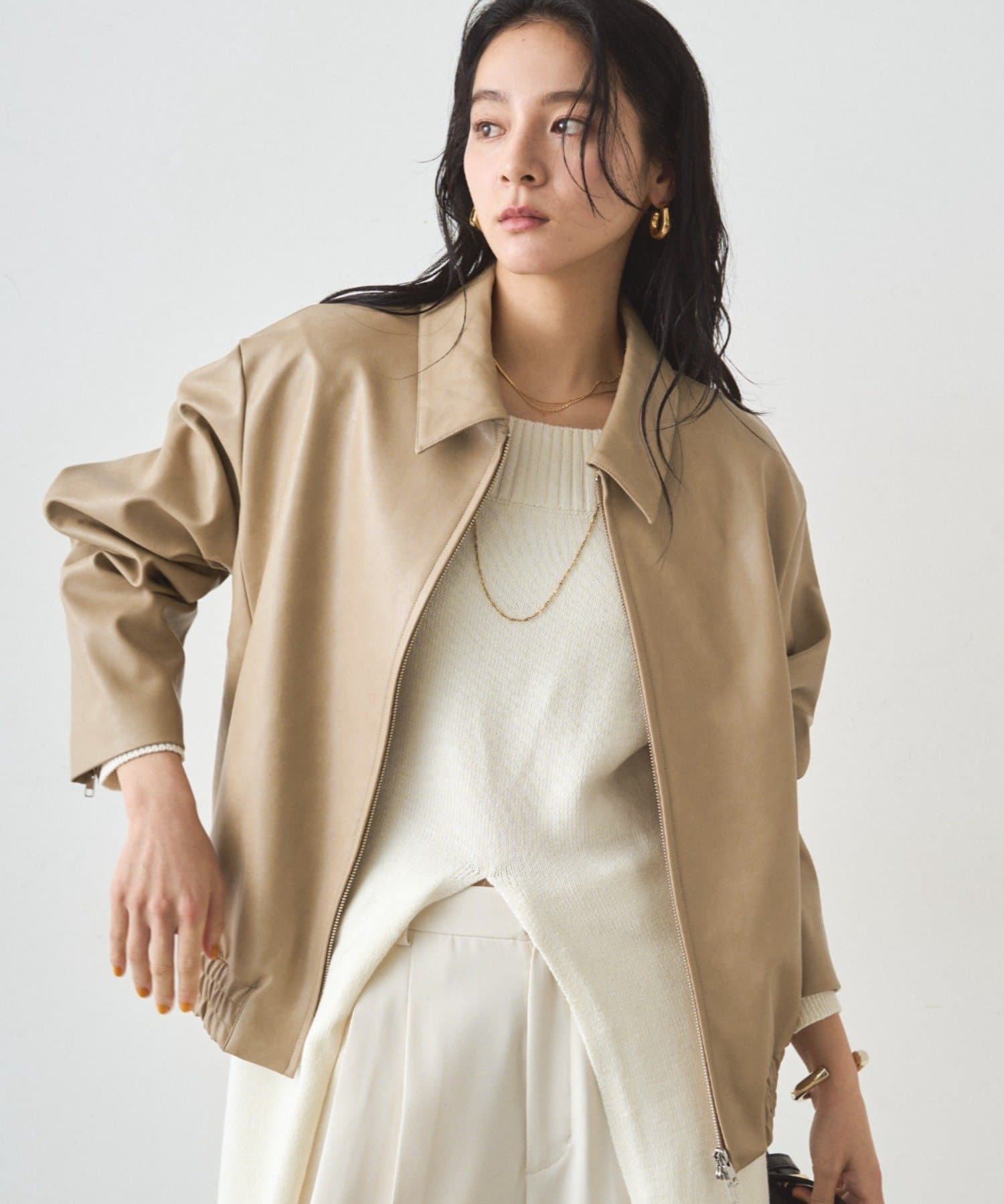 LOUNGEDRESS(ラウンジドレス) フェイクレザージャケット