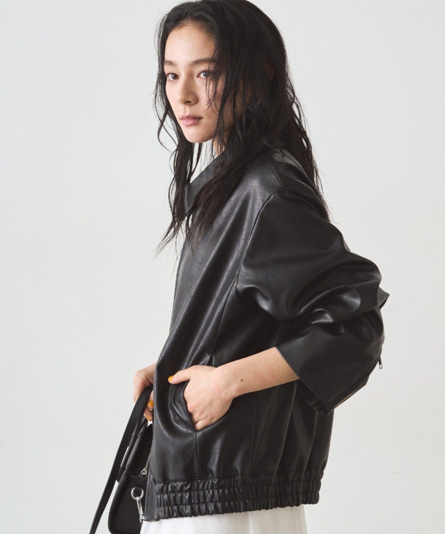 LOUNGEDRESS(ラウンジドレス) フェイクレザージャケット