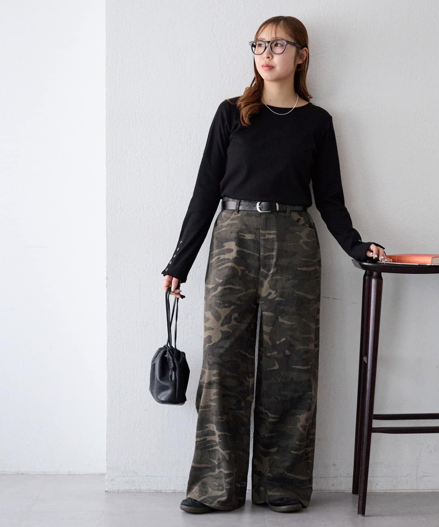 DISCOAT(ディスコート) 【Enlude/ユニセックス】アソート総柄ワイドレッグパンツ