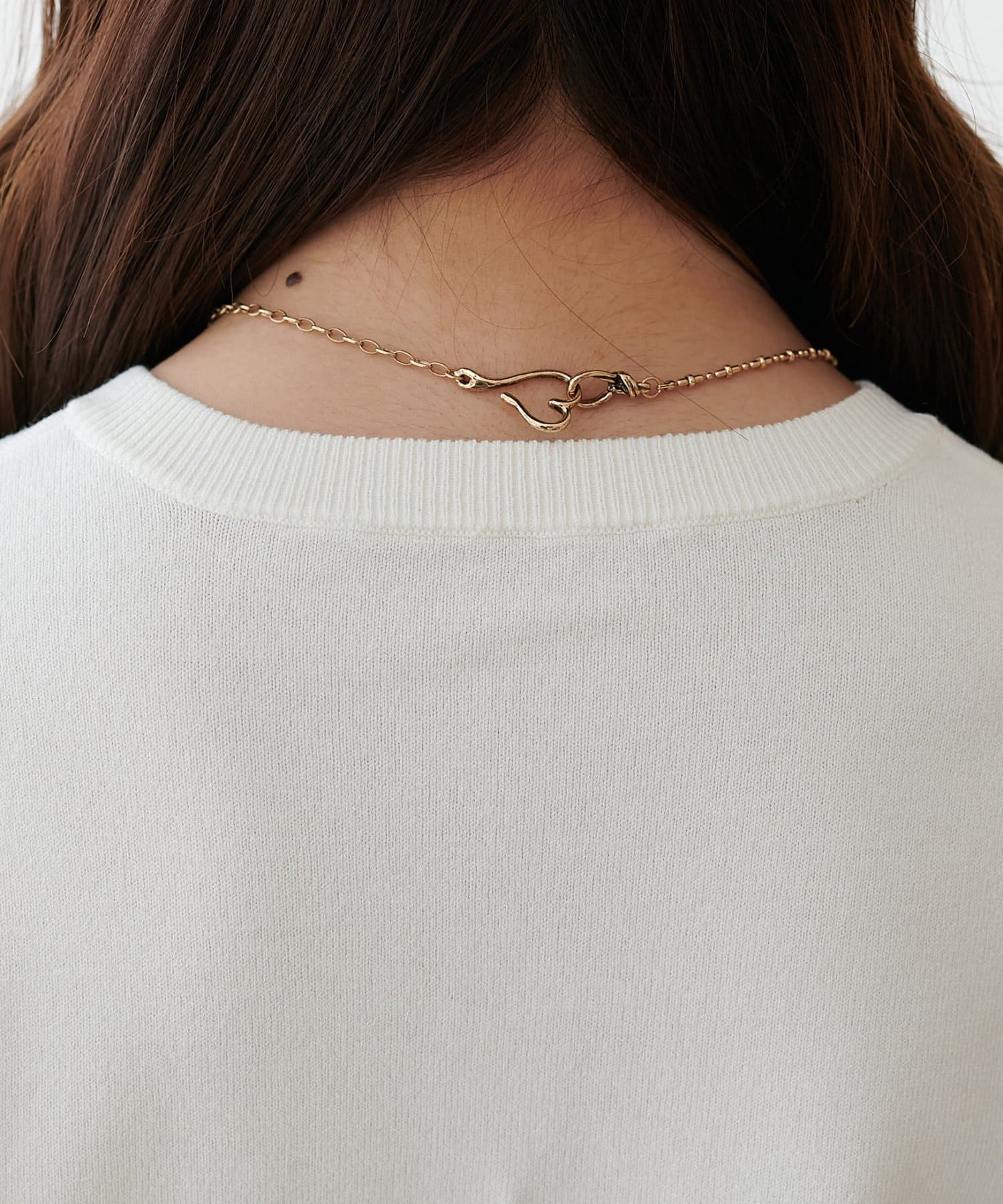 DISCOAT(ディスコート) 【SS先行予約】UVサラモチメタル釦クルーカーディガン