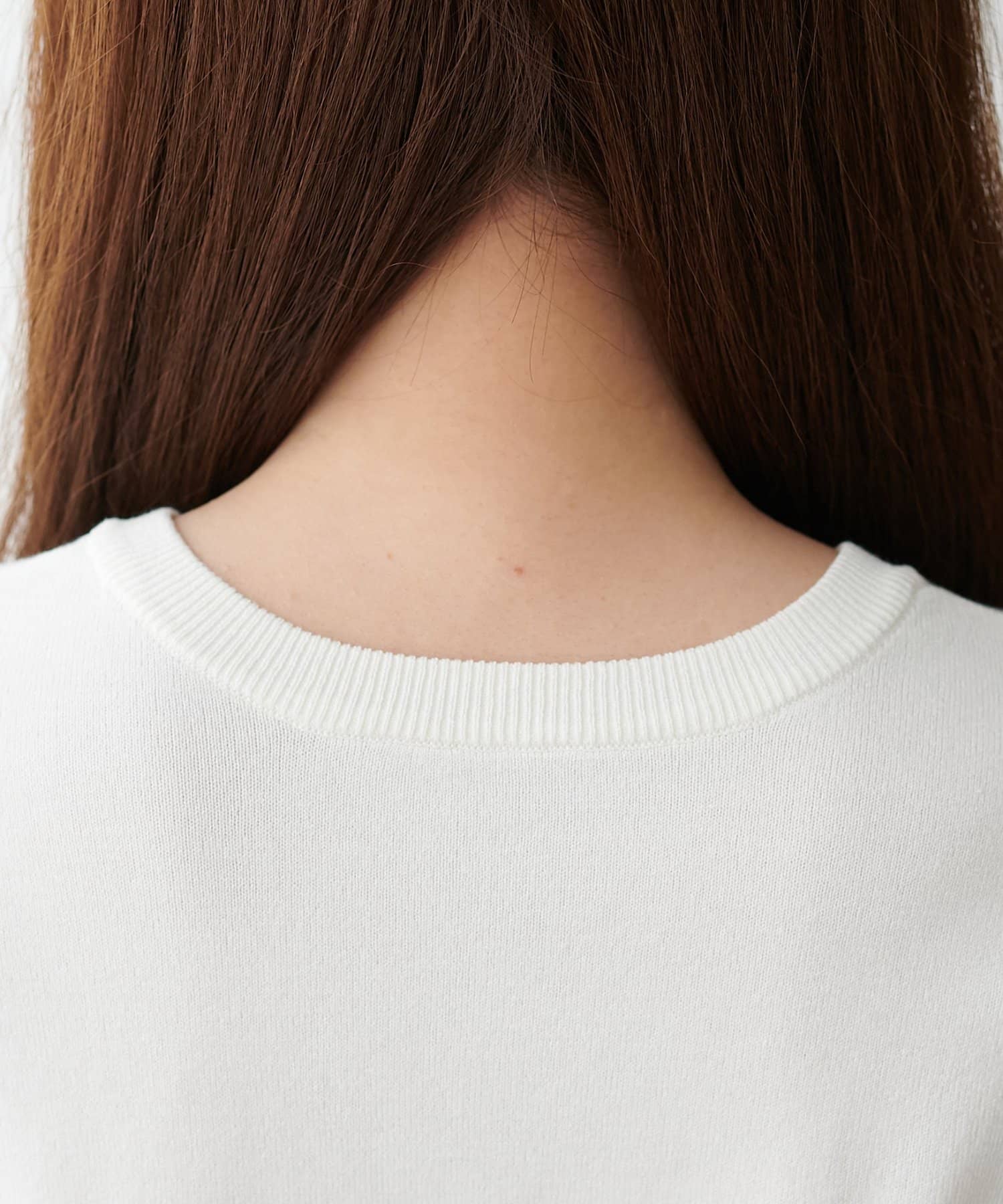 DISCOAT(ディスコート) UVサラモチメタル釦半袖クルーカーディガン