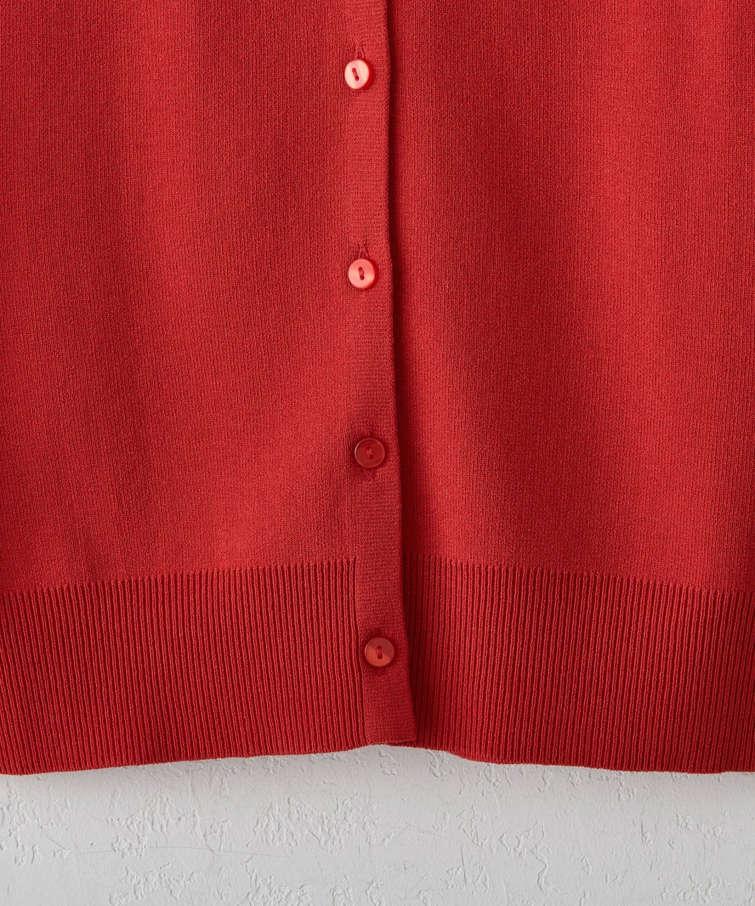 DISCOAT(ディスコート) 【UVカット】サラモチ衿付き前開きノースリーブ