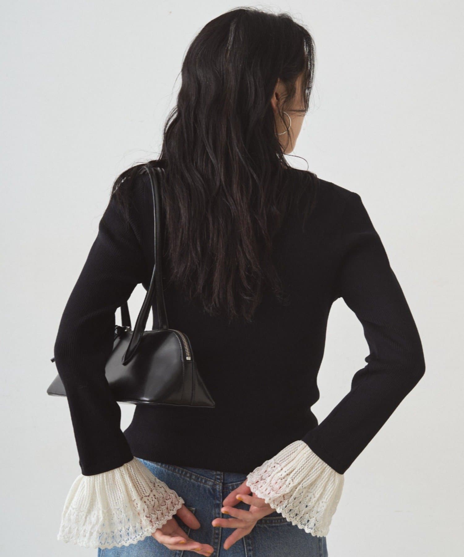 LOUNGEDRESS(ラウンジドレス) リブレースニットプルオーバー