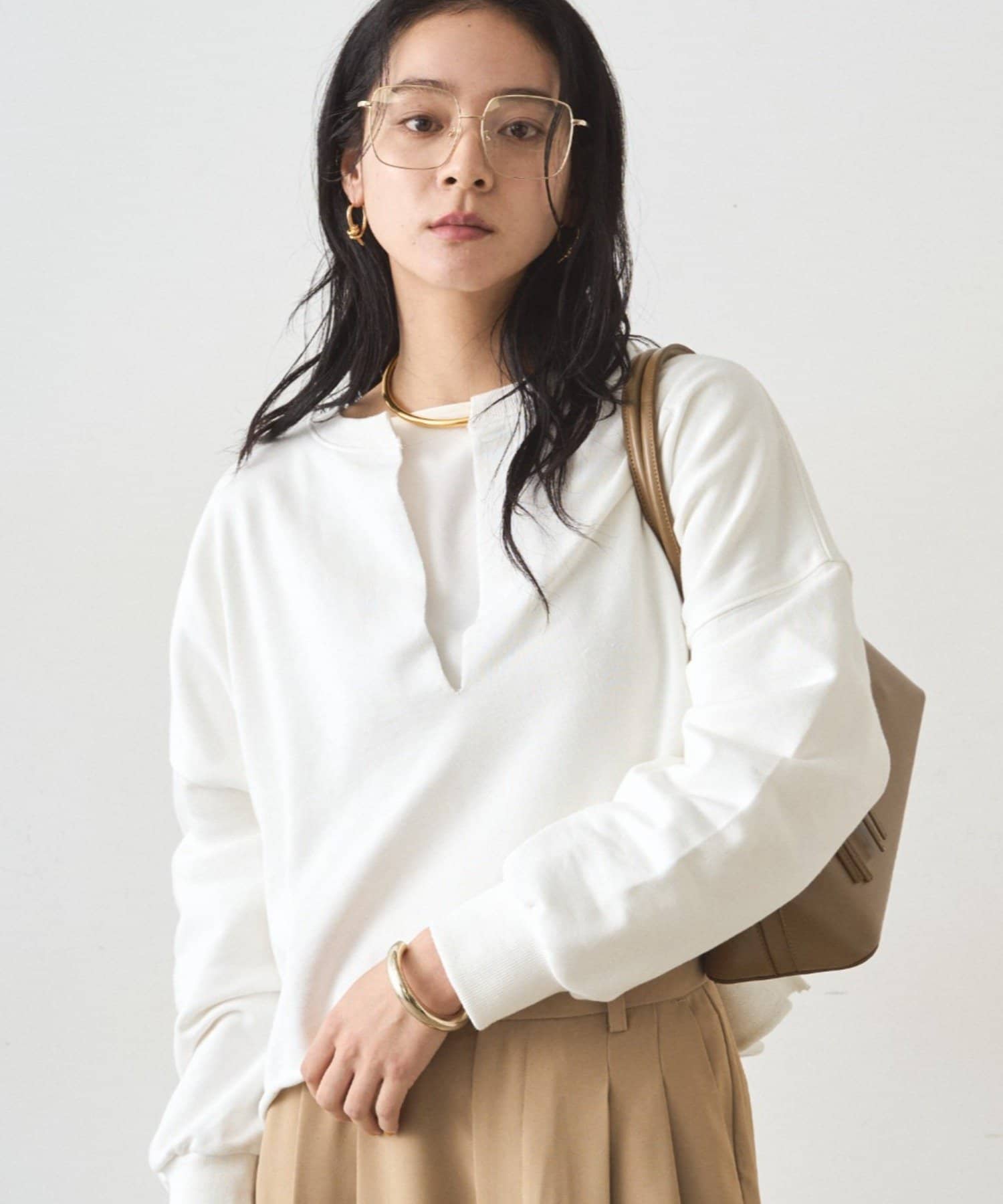 LOUNGEDRESS(ラウンジドレス) スキッパーショートスウェット