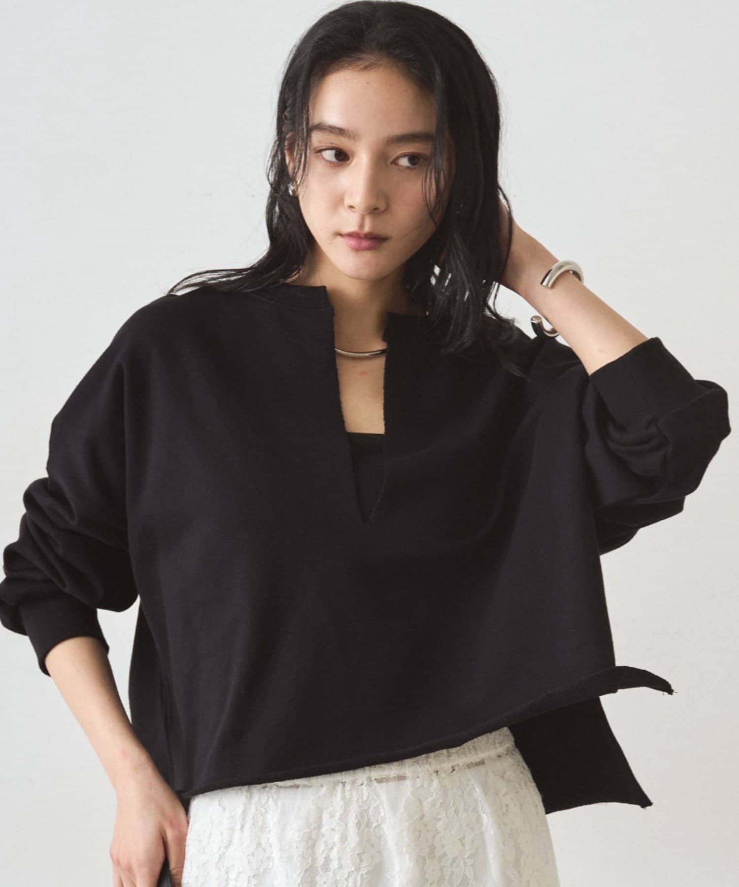 LOUNGEDRESS(ラウンジドレス) スキッパーショートスウェット